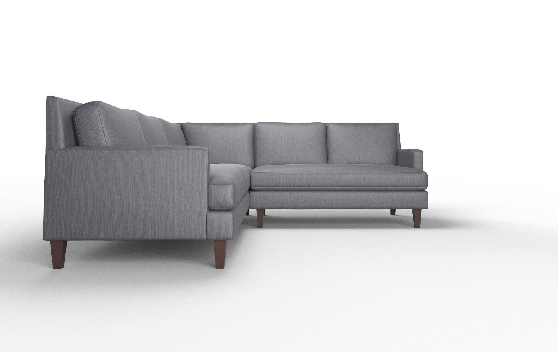 Marseille Parker Midnight Sectional espresso legs 2