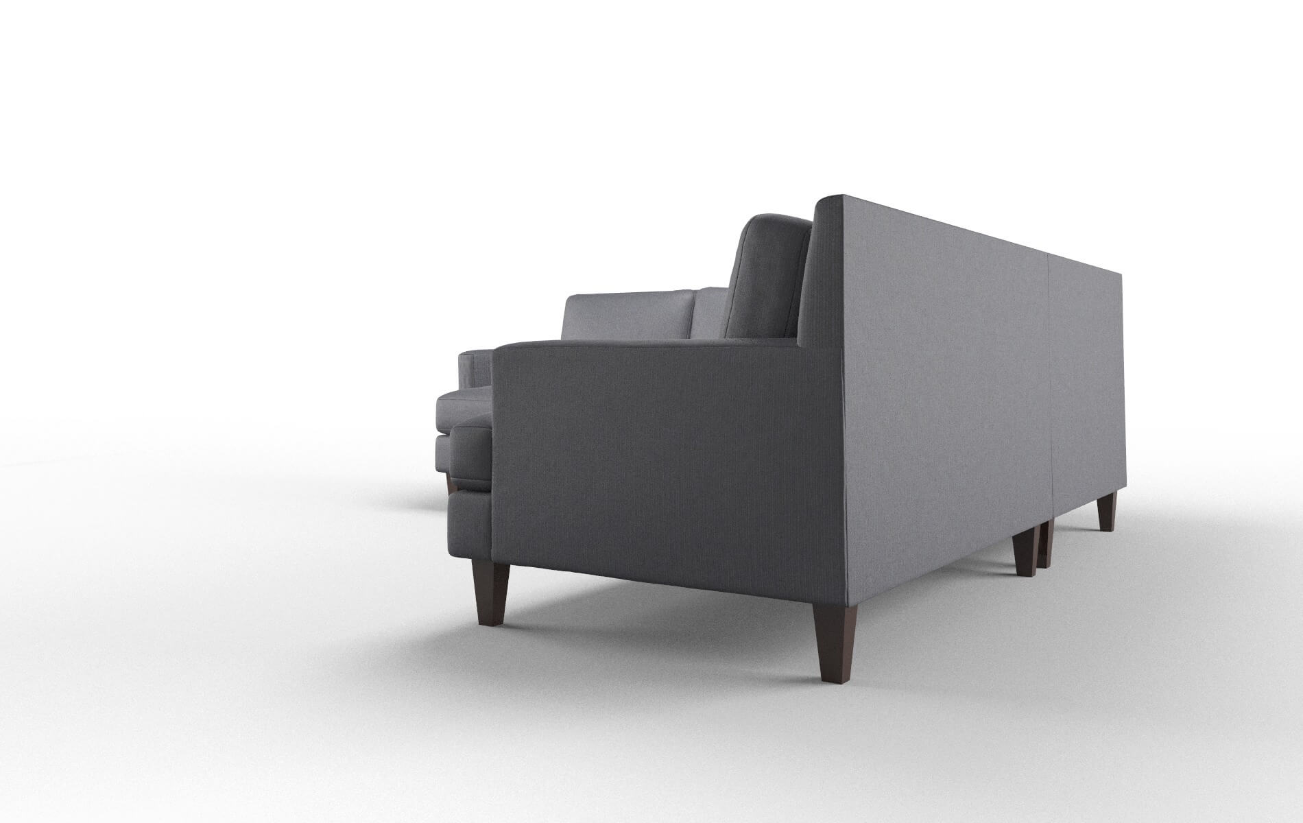 Marseille Parker Midnight Sectional espresso legs 4