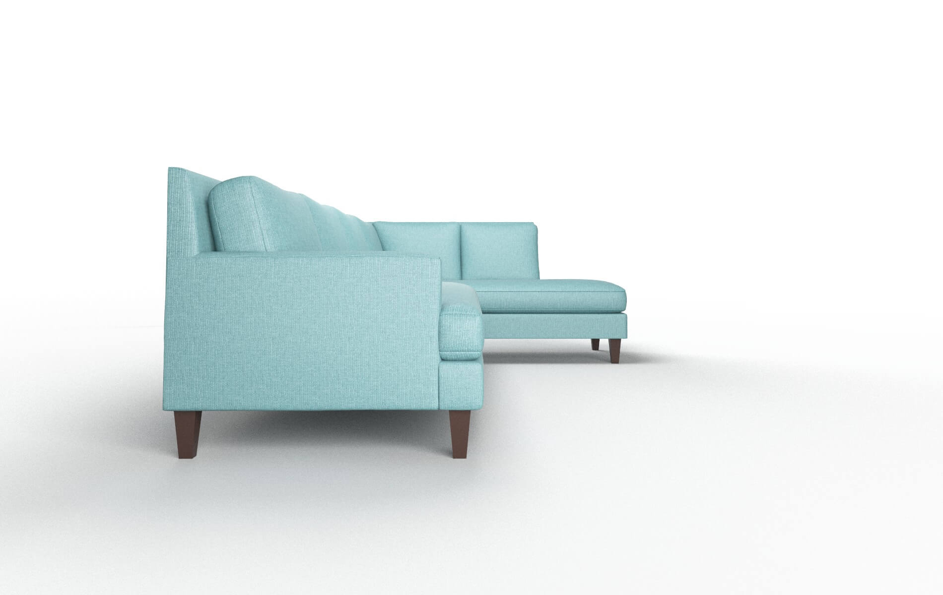 Marseille Parker Turquoise Panel espresso legs 3