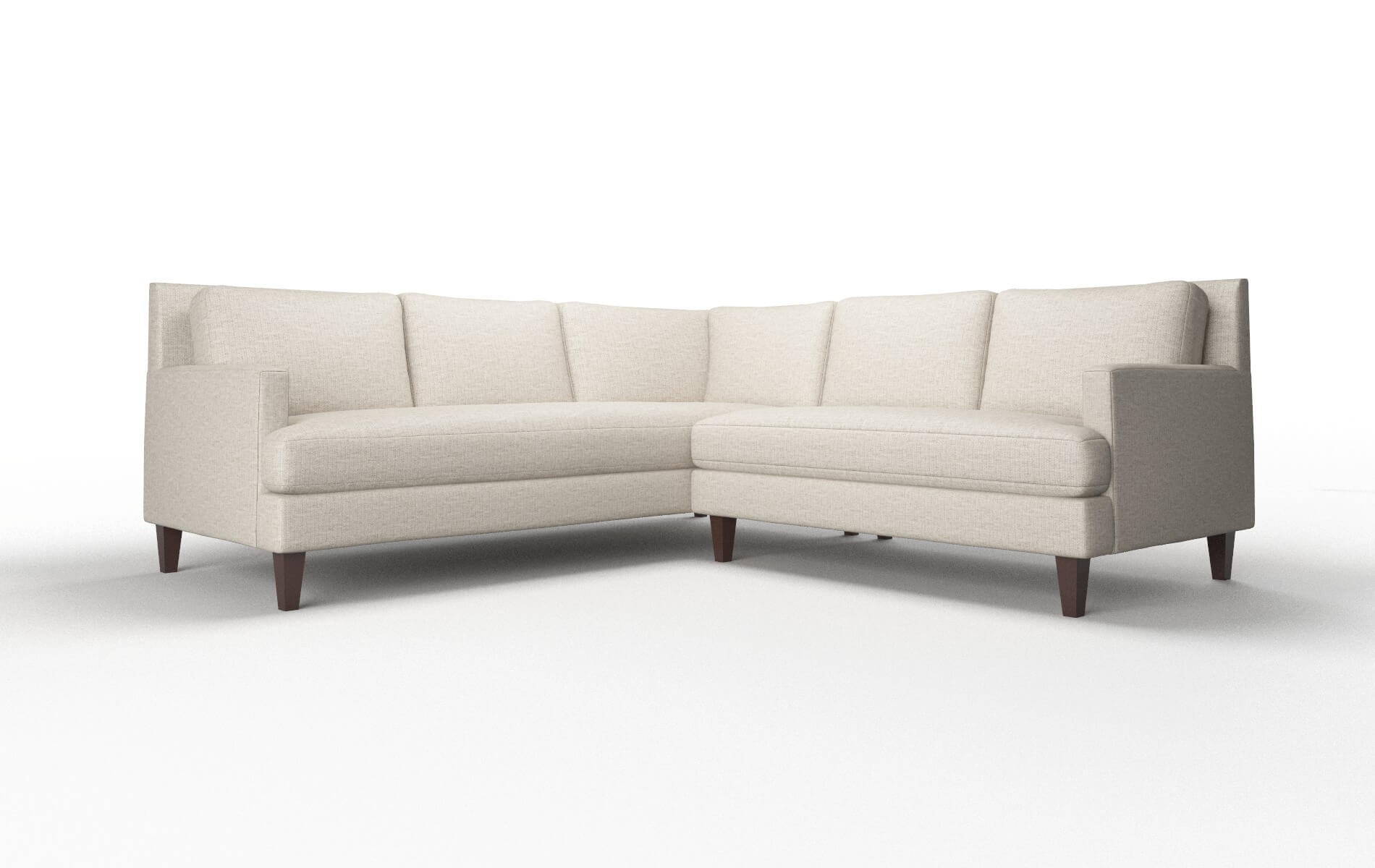 Marseille Parker Wheat Sectional espresso legs 1