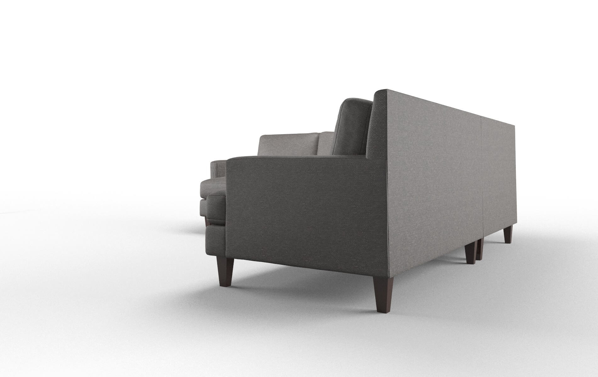 Marseille Phoenix Chocolate Sectional espresso legs 4