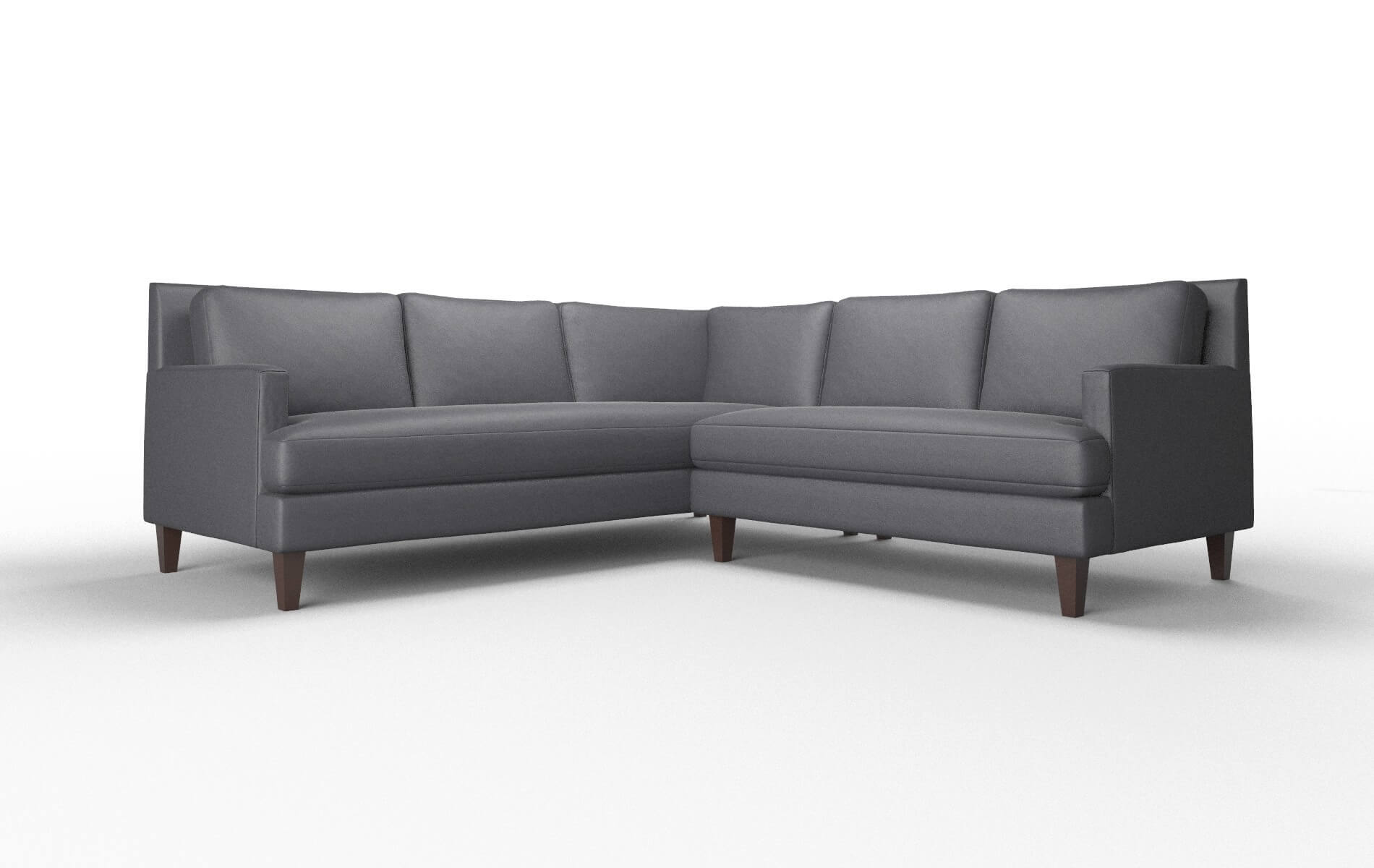 Marseille Redondo Navy Sectional espresso legs 1