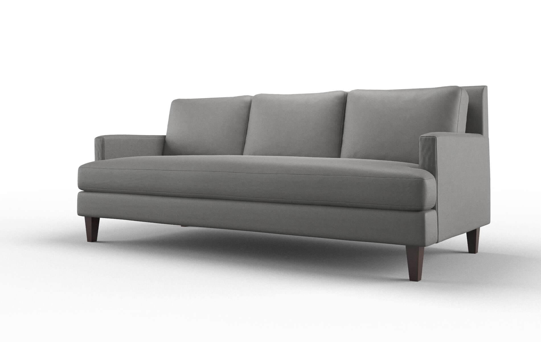Marseille Rocket Charcoal Sofa espresso legs 4