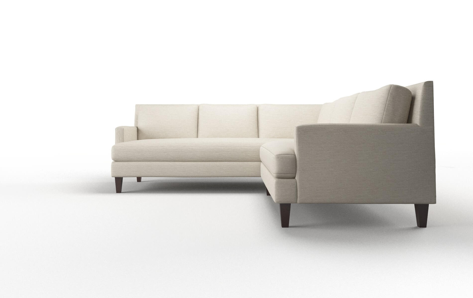 Marseille Rocket Dove Sectional espresso legs 5