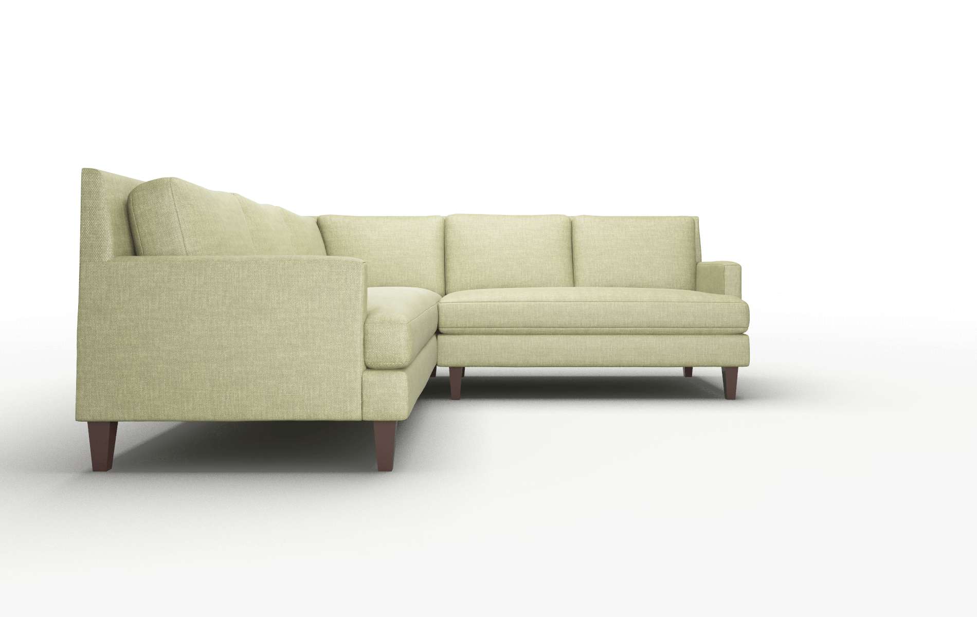 Marseille Rocket Evergreen Sectional espresso legs 2