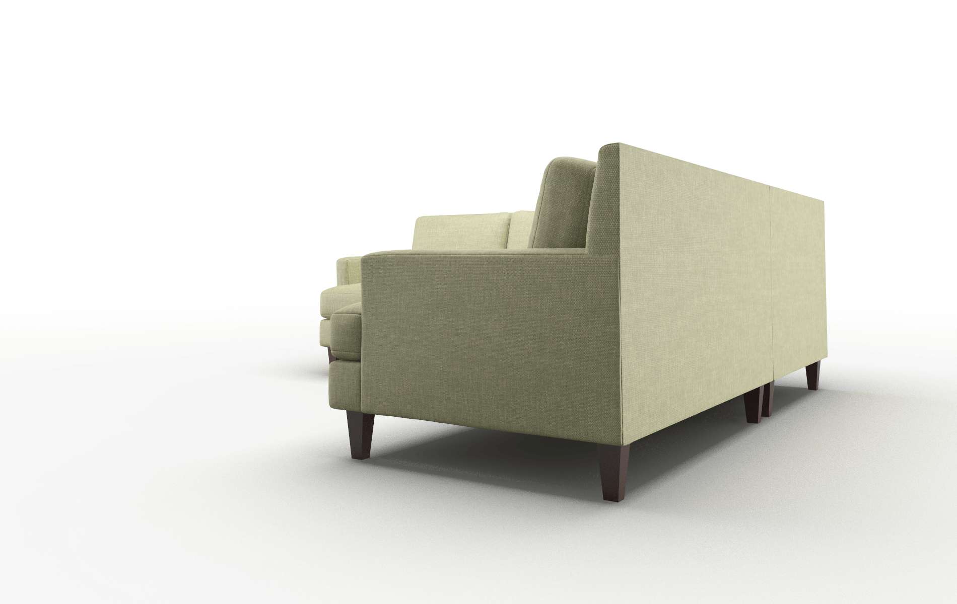 Marseille Rocket Evergreen Sectional espresso legs 4