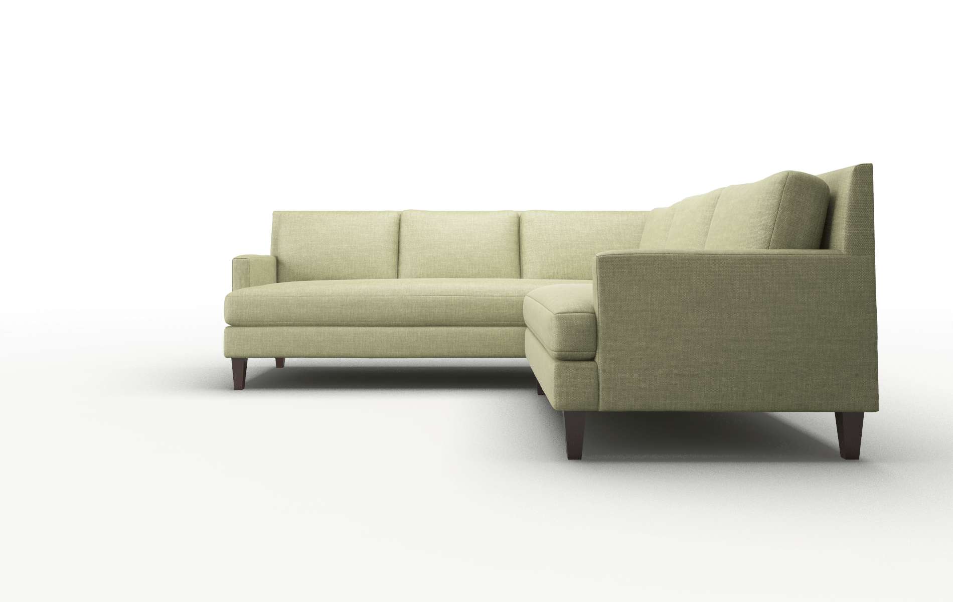 Marseille Rocket Evergreen Sectional espresso legs 5