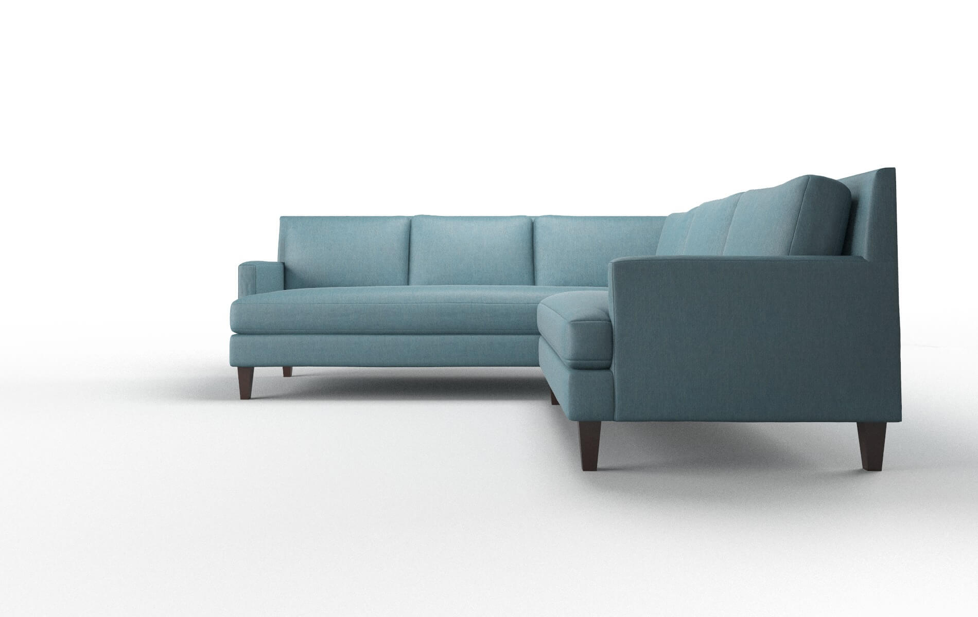 Marseille Royale Electric_blue Sectional espresso legs 5