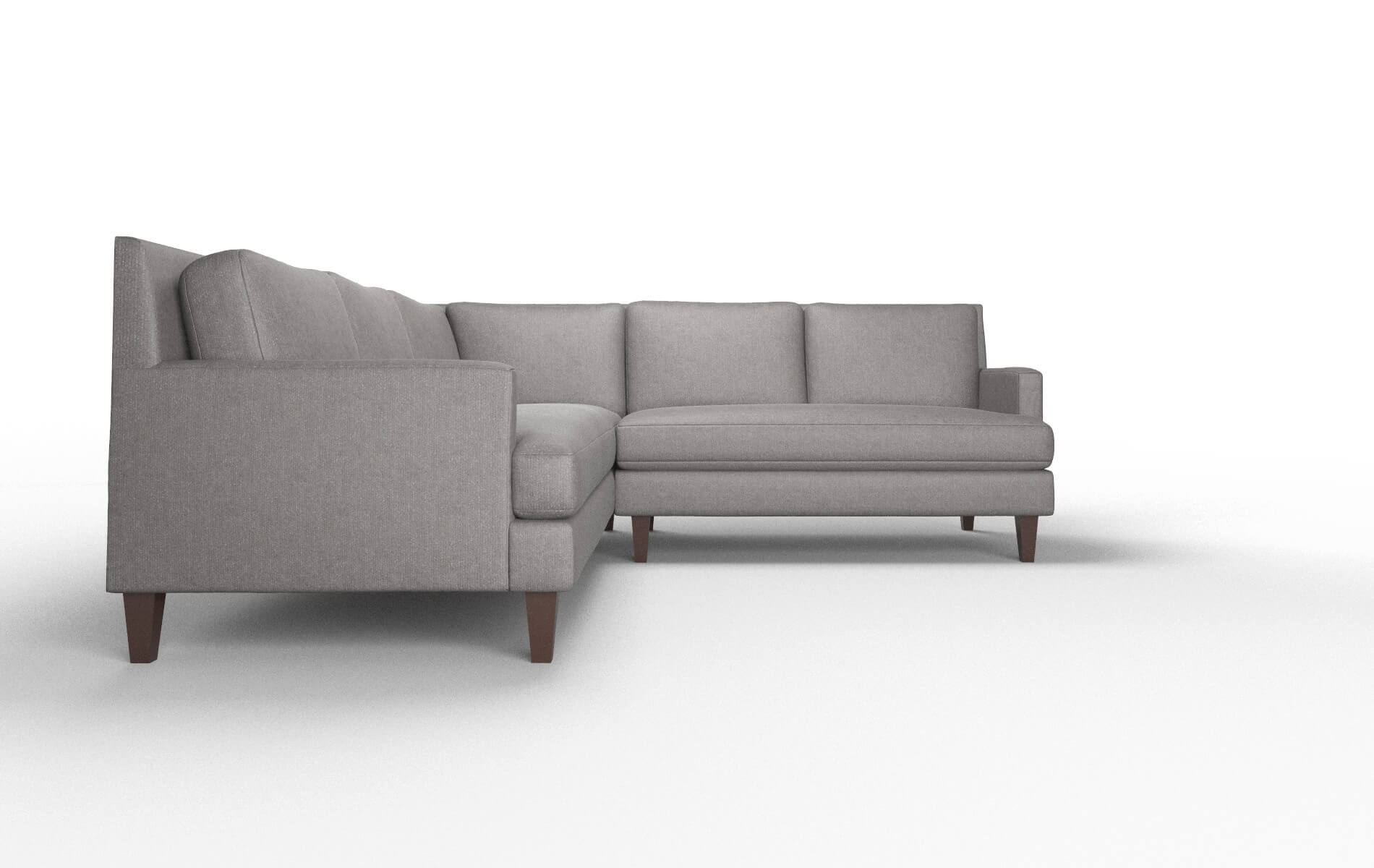 Marseille Sasha Grey Sectional espresso legs 2