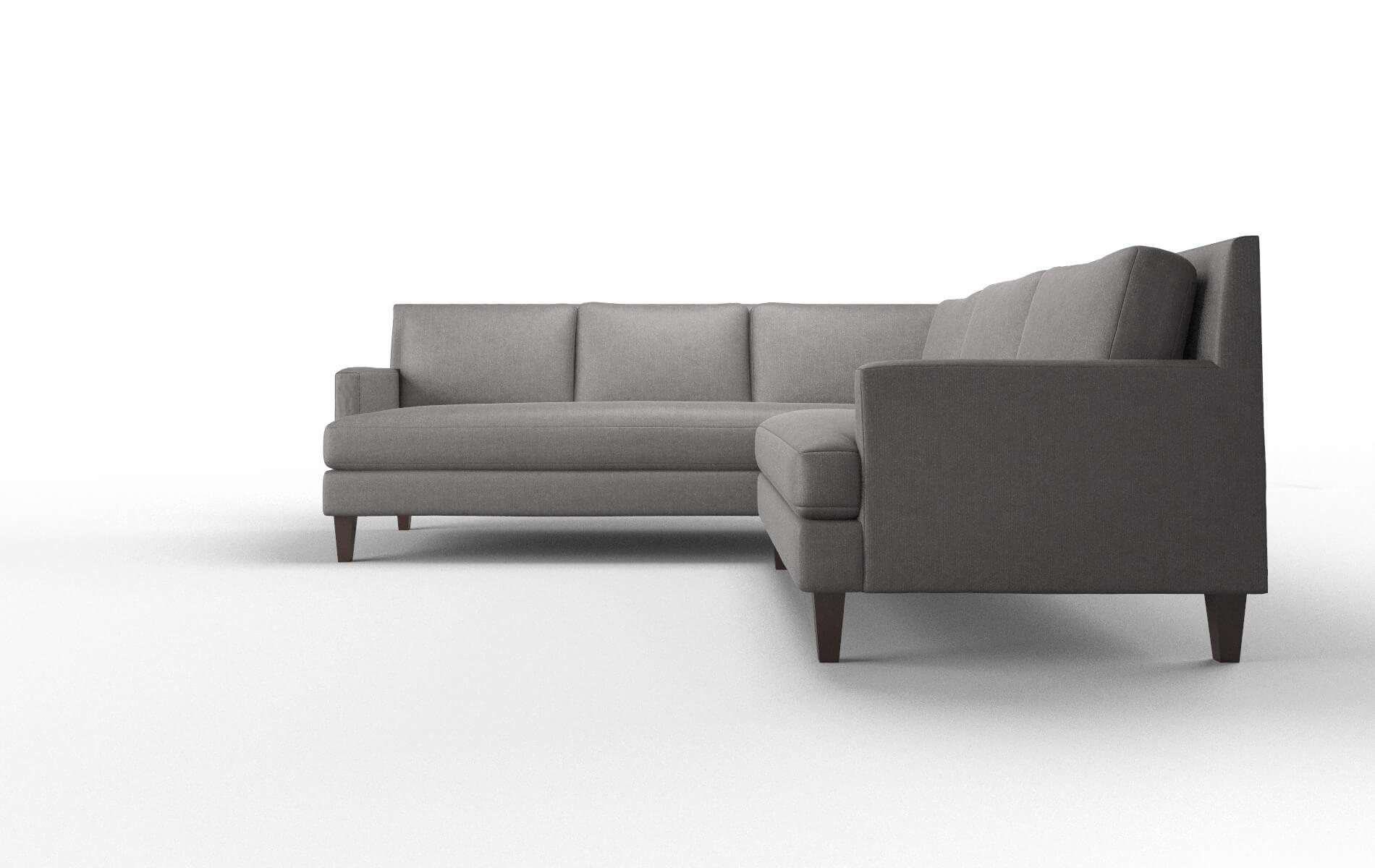 Marseille Sasha Grey Sectional espresso legs 5