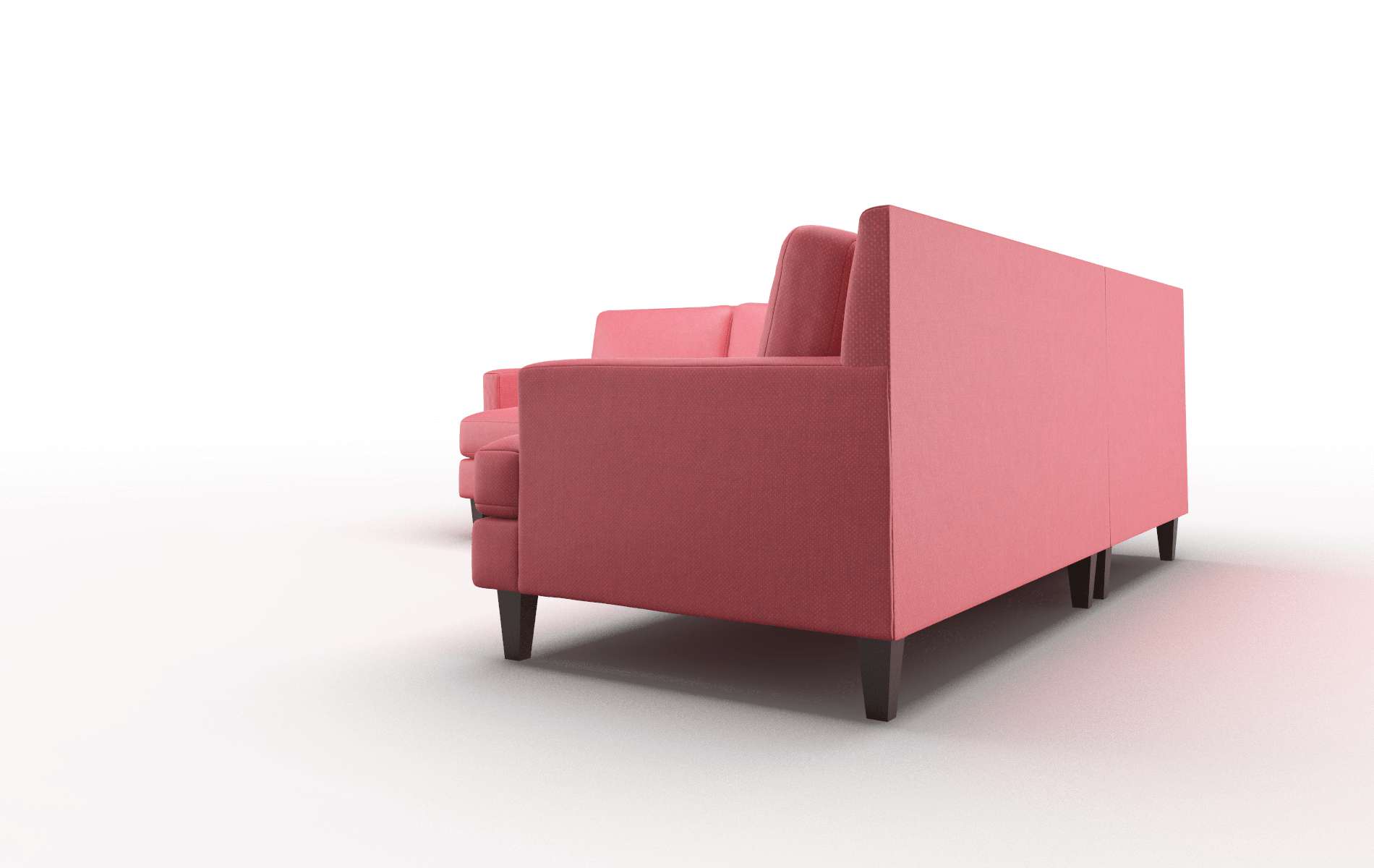 Marseille Sorrento Berry Sectional espresso legs 4