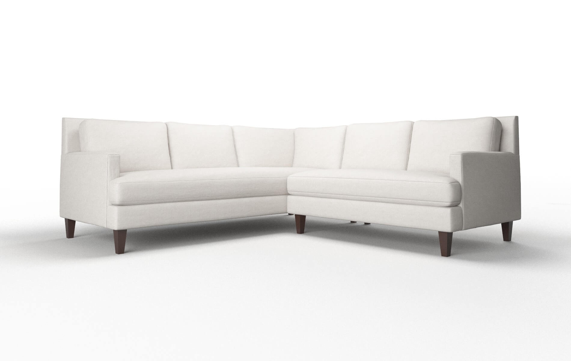 Marseille Suave Dove Sectional espresso legs 1