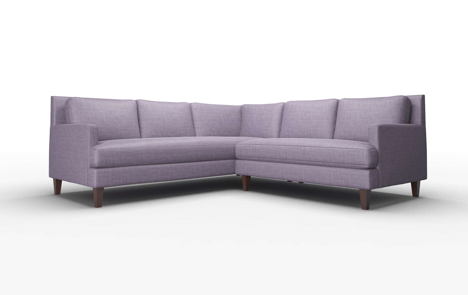Marseille Tess Blackberry Sectional espresso legs 1