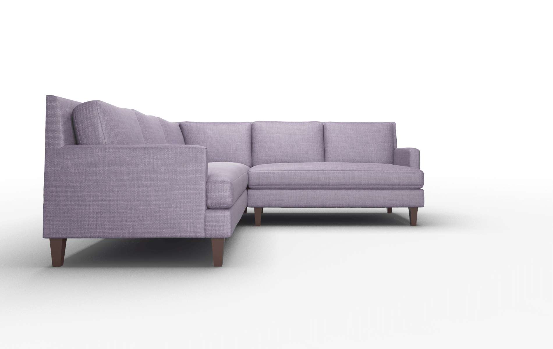 Marseille Tess Blackberry Sectional espresso legs 2