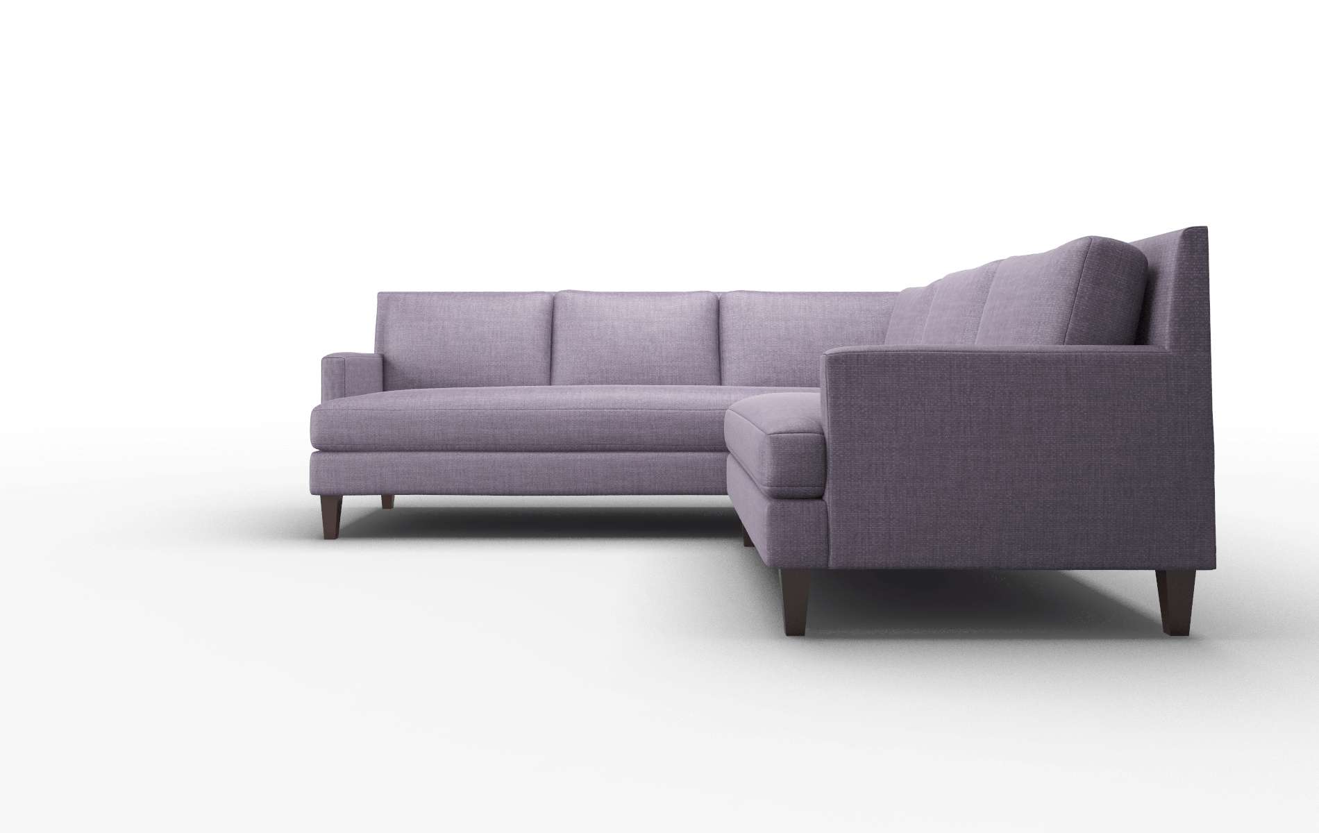 Marseille Tess Blackberry Sectional espresso legs 5