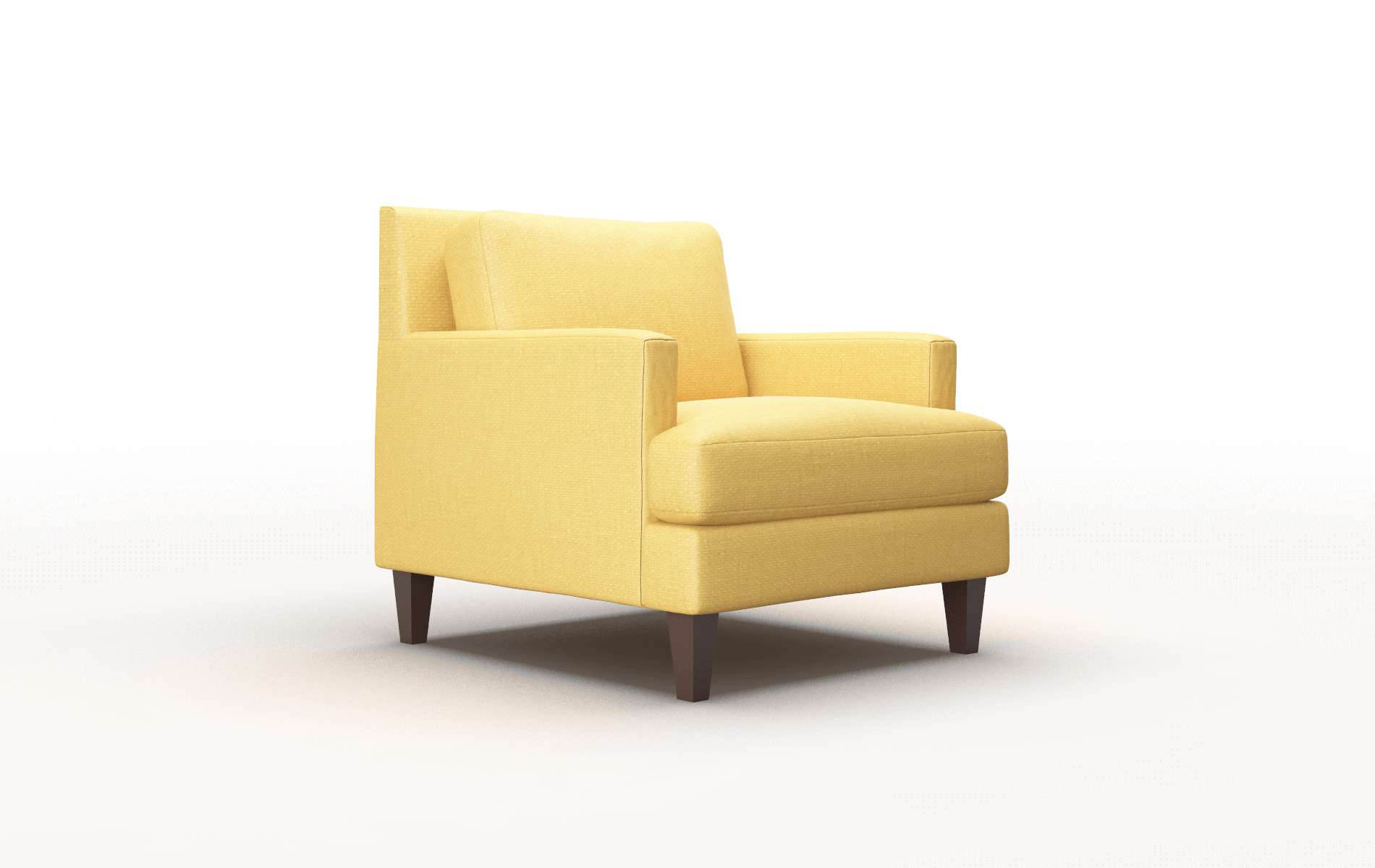 Marseille Tess Turmeric Chair espresso legs 2