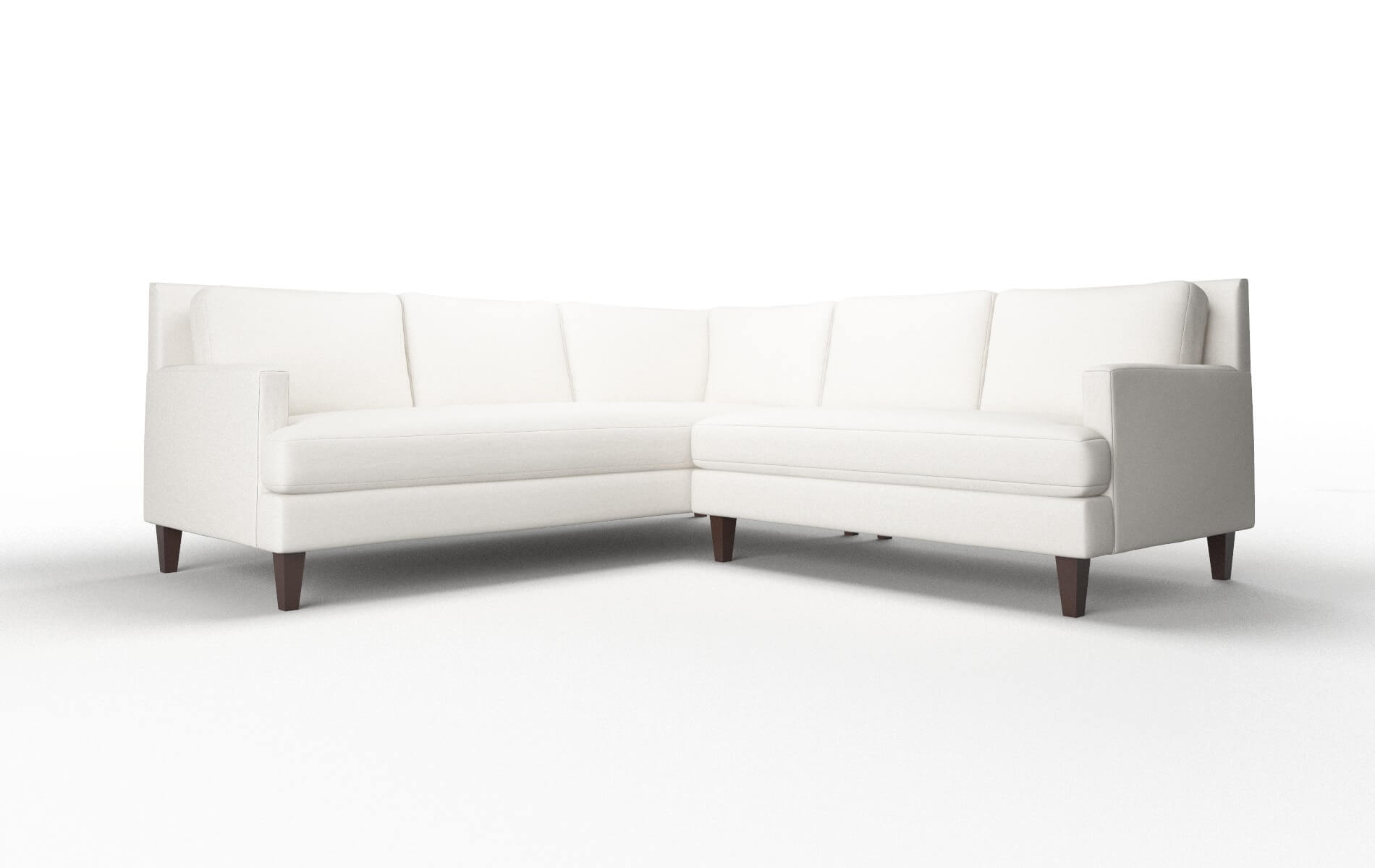 Marseille Venice eggshell Sectional Espresso Legs  1