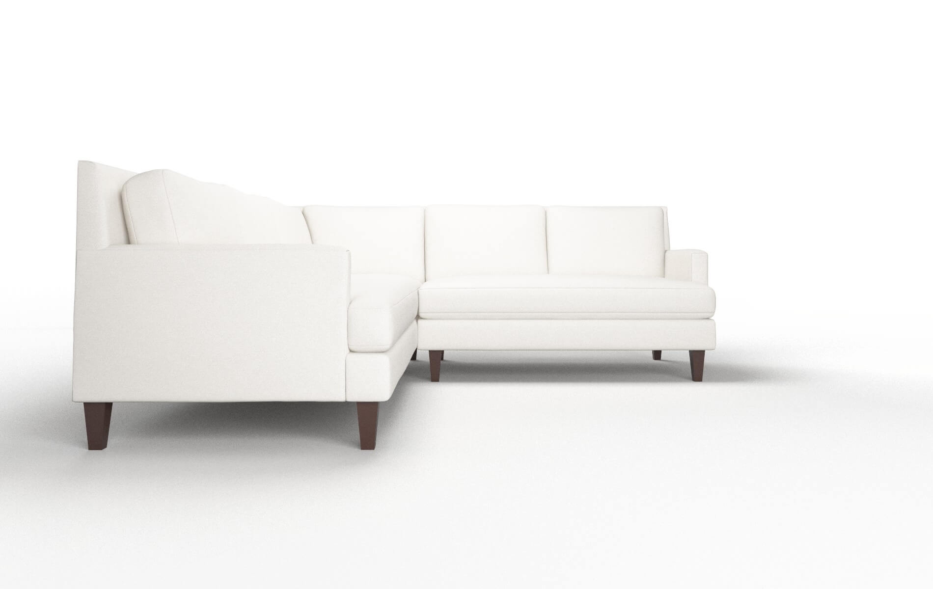Marseille Venice Eggshell Sectional espresso legs 2