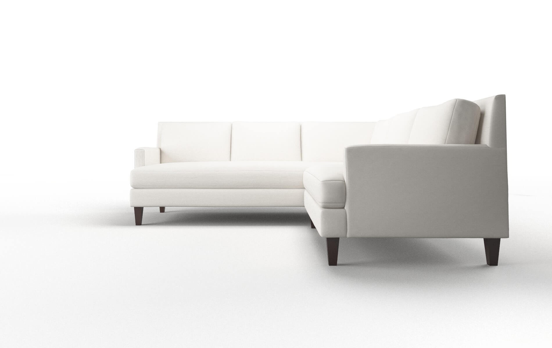 Marseille Venice Eggshell Sectional espresso legs 5