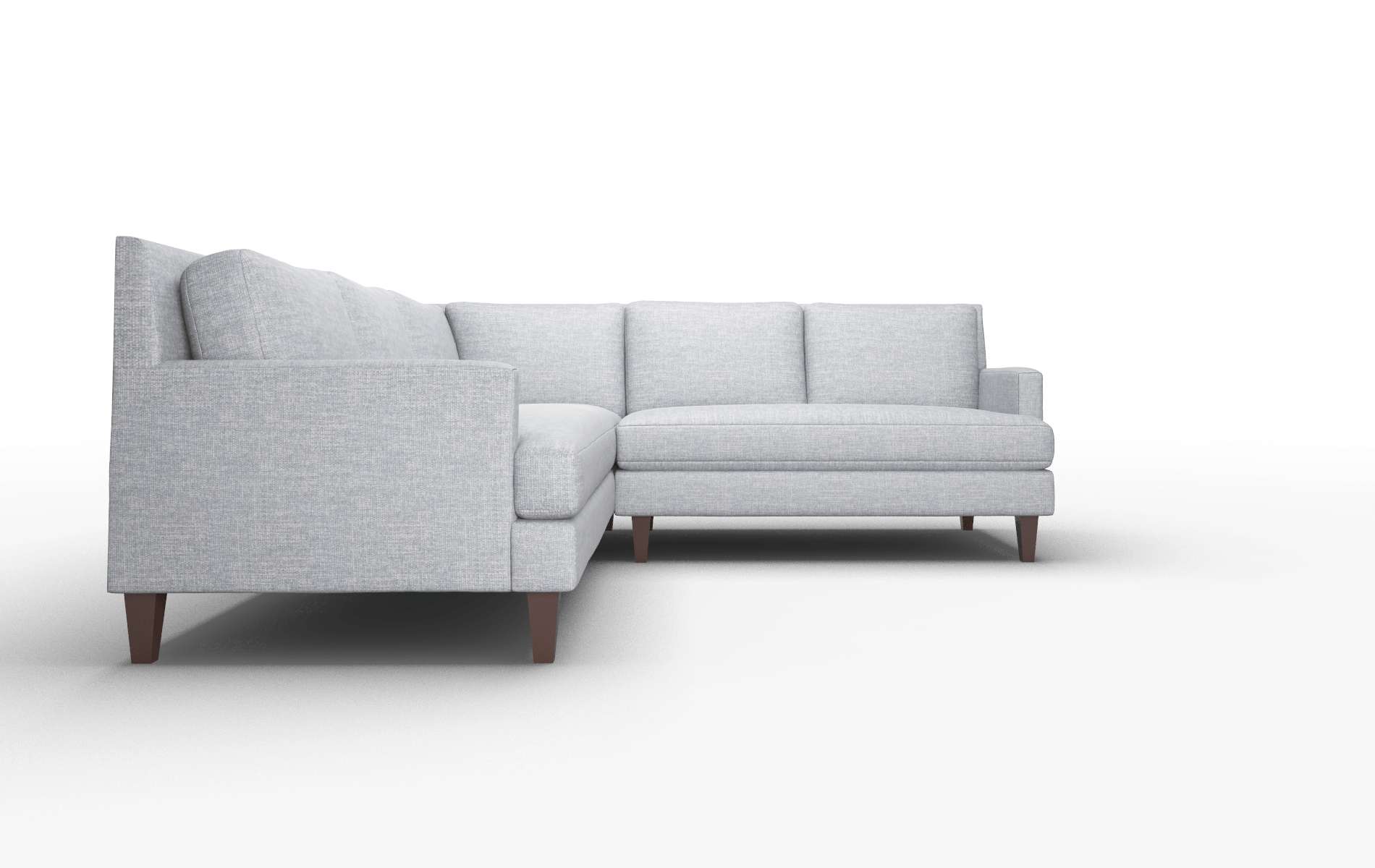 Marseille Venus Mist Sectional espresso legs 2