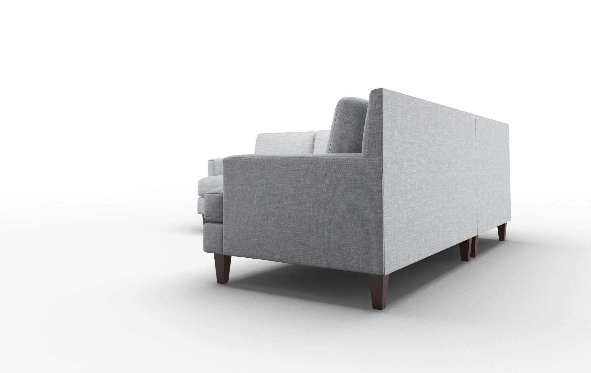 Marseille Venus Mist Sectional espresso legs 4
