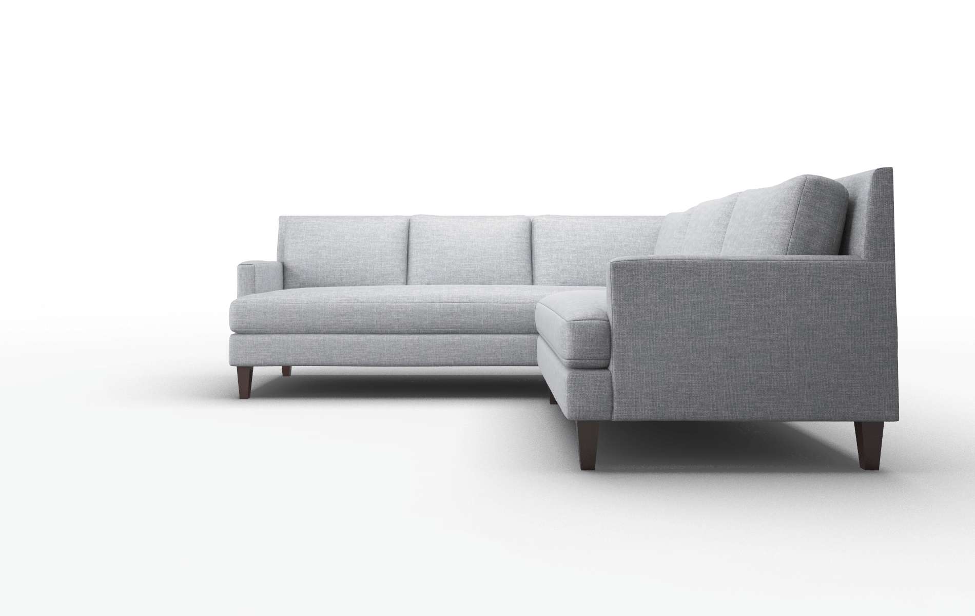 Marseille Venus Mist Sectional espresso legs 5