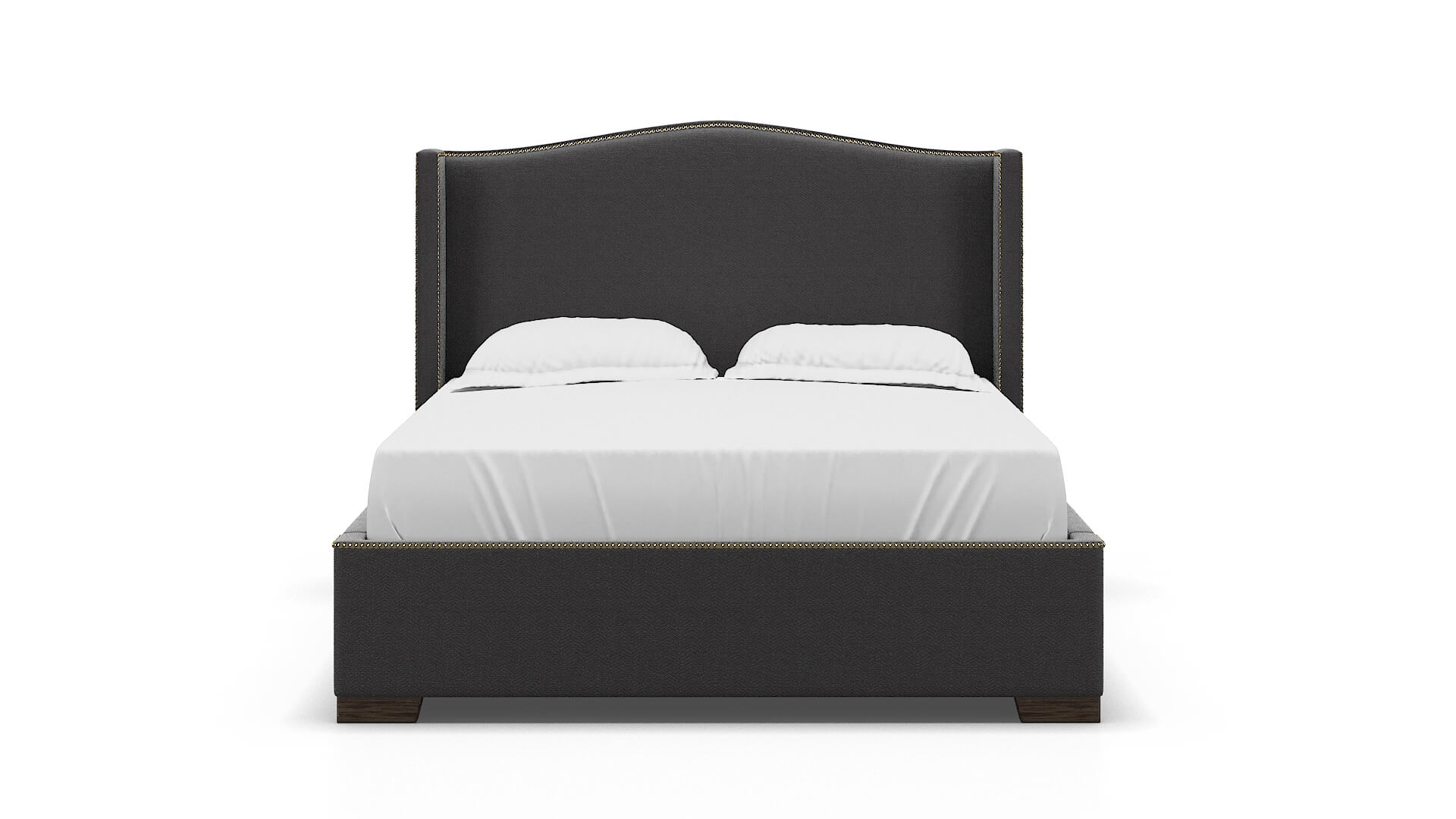 Maya Catalina Charcoal Bed espresso legs 1