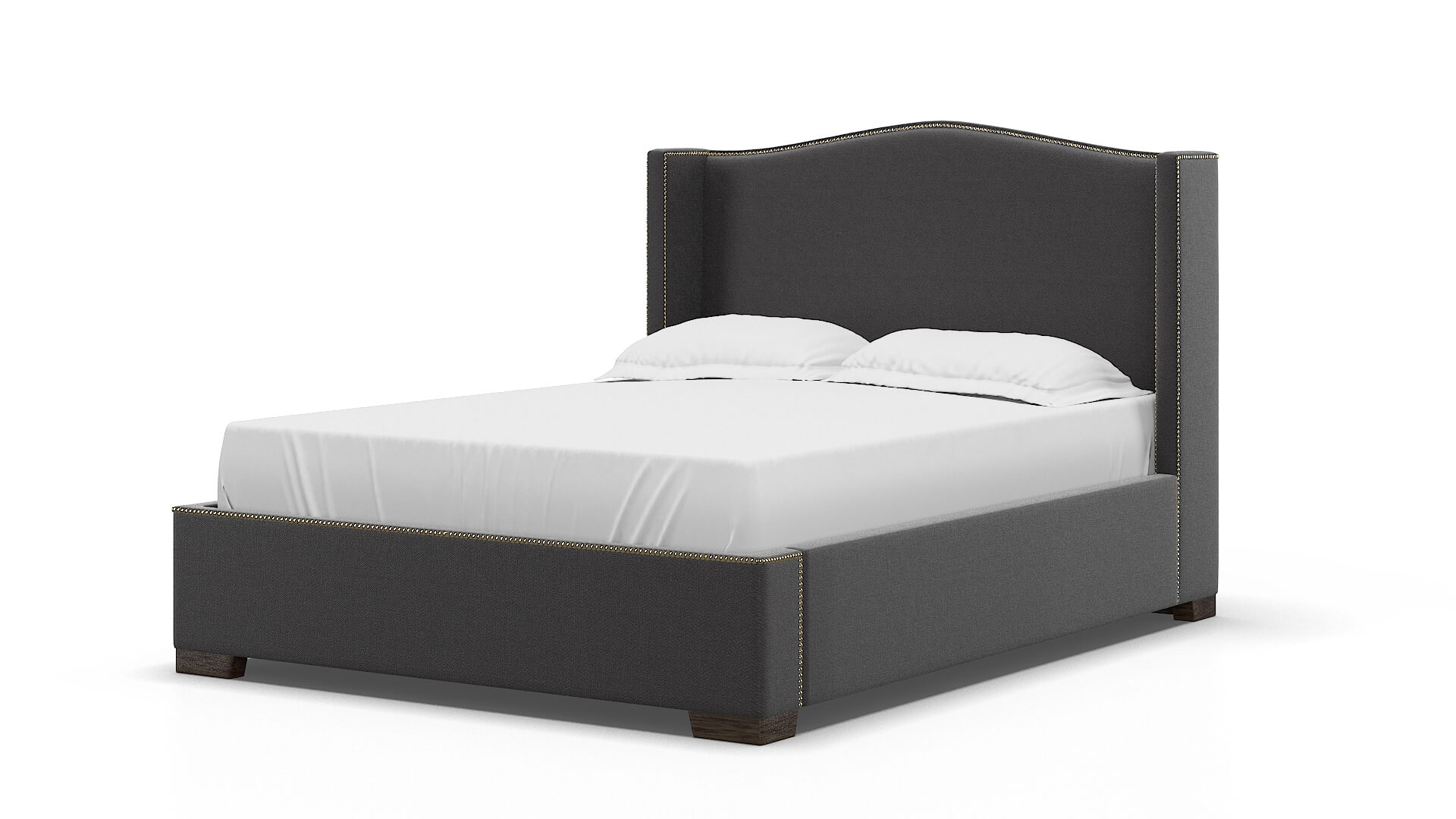 Maya Catalina Charcoal Bed espresso legs 5