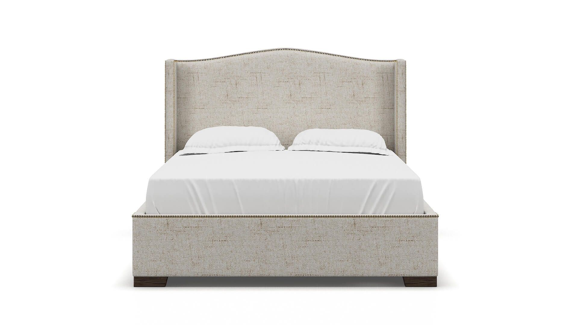 Maya Derby Taupe Bed espresso legs 1