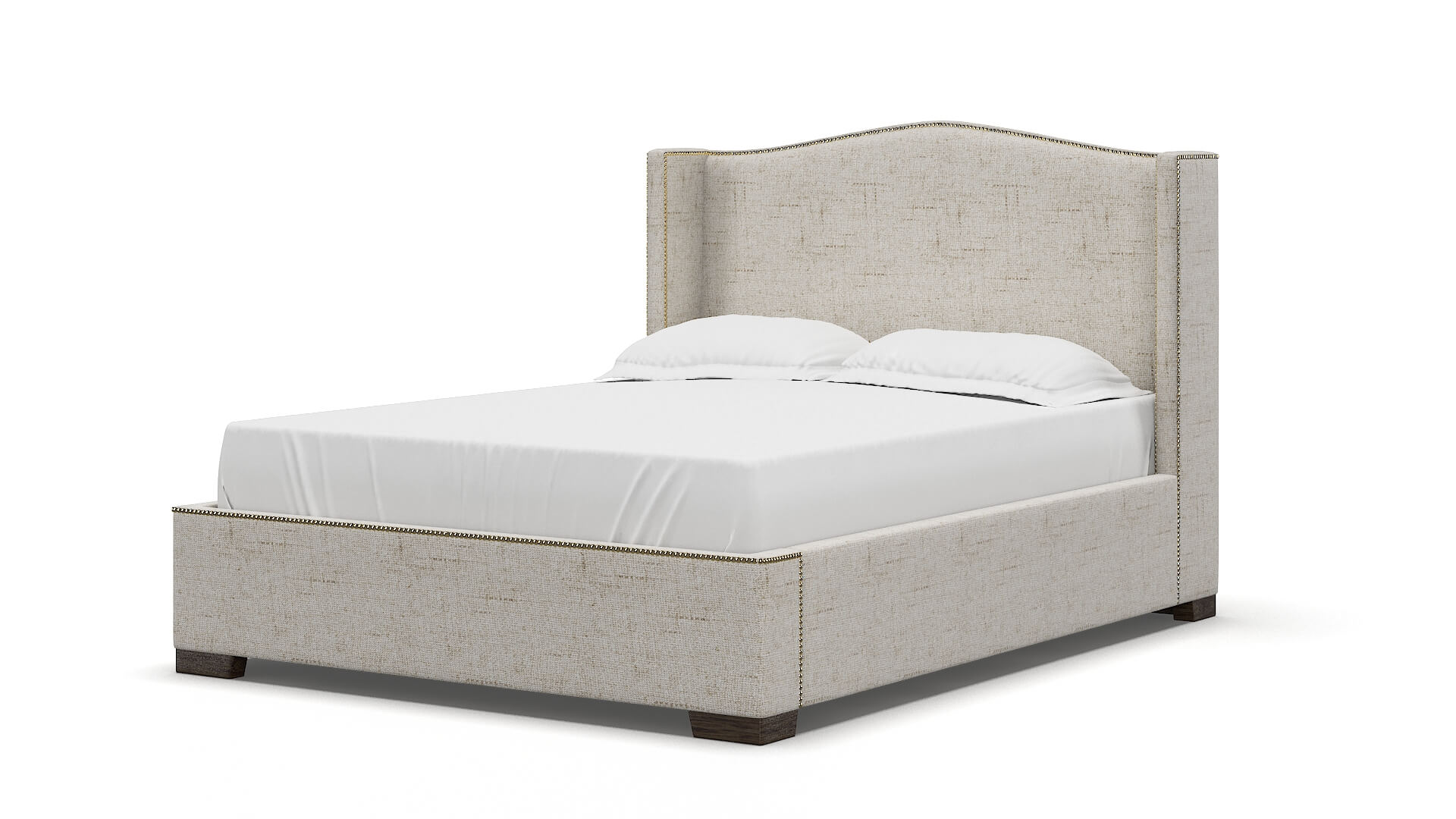 Maya Derby Taupe Bed espresso legs 5