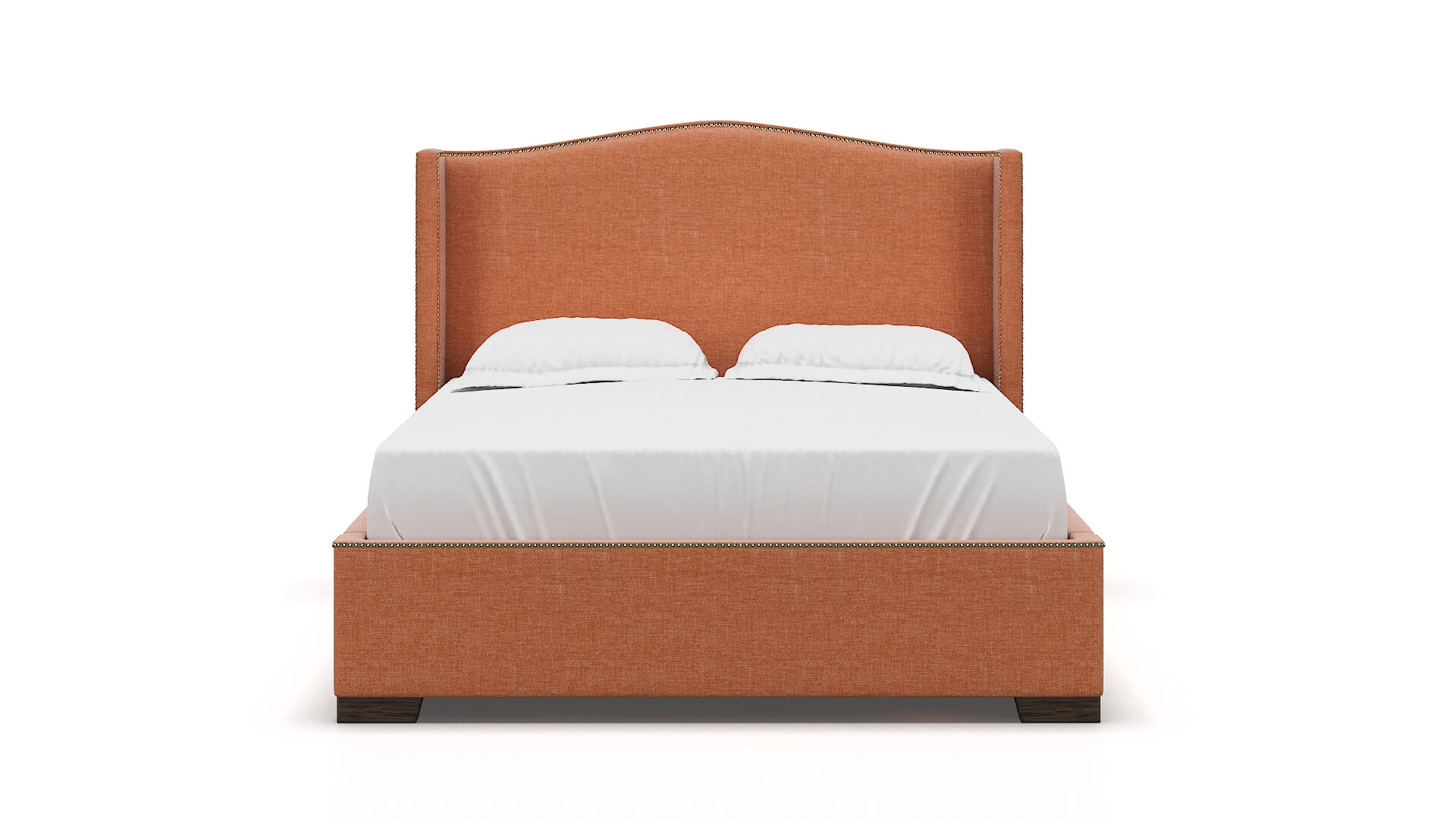 Maya Hepburn Appricot Bed espresso legs 1