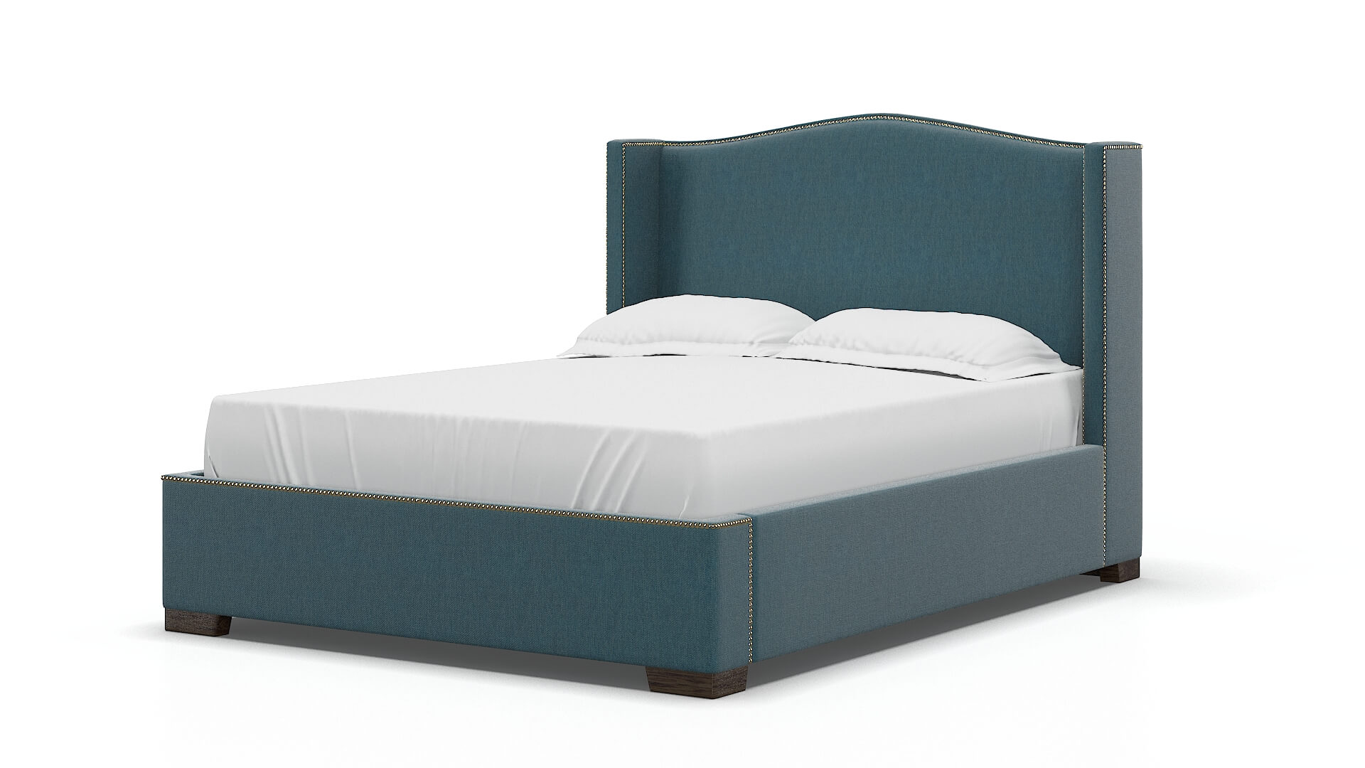Maya Hepburn Teal Bed espresso legs 5