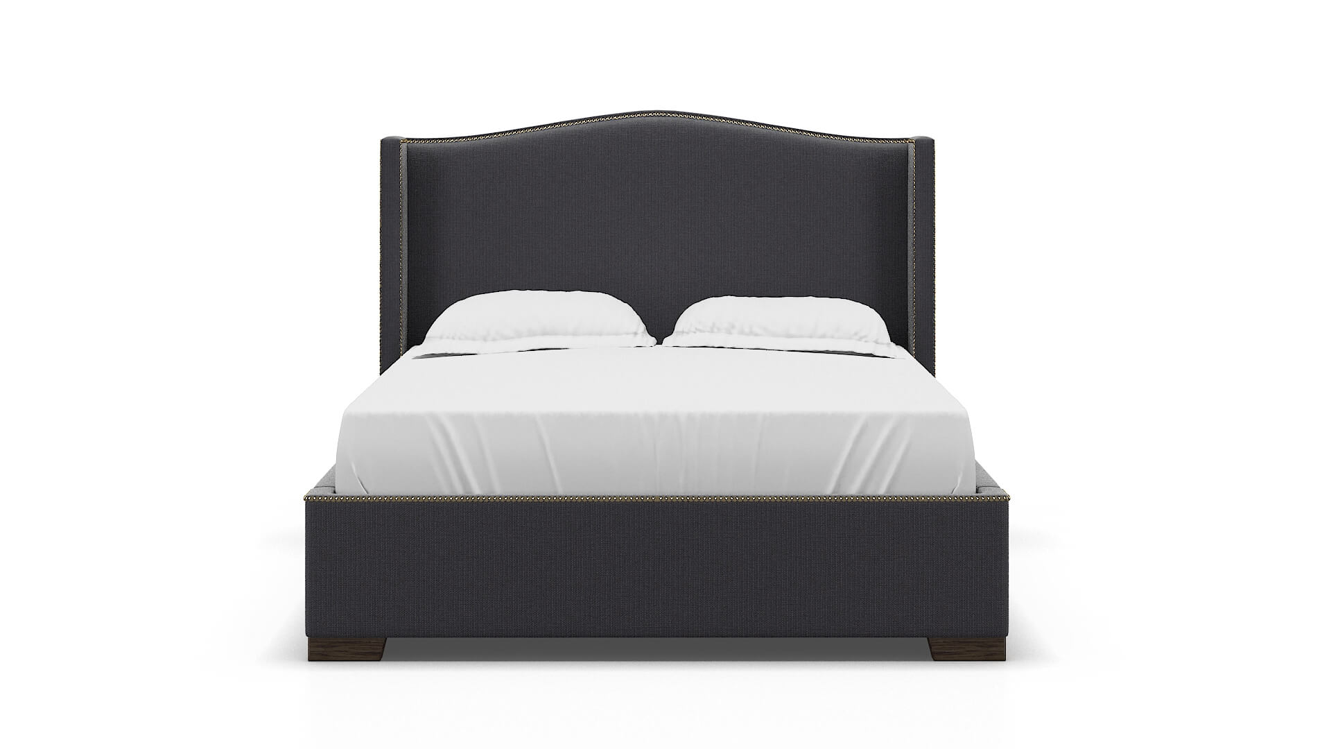 Maya Parker Charcoal Bed espresso legs 1