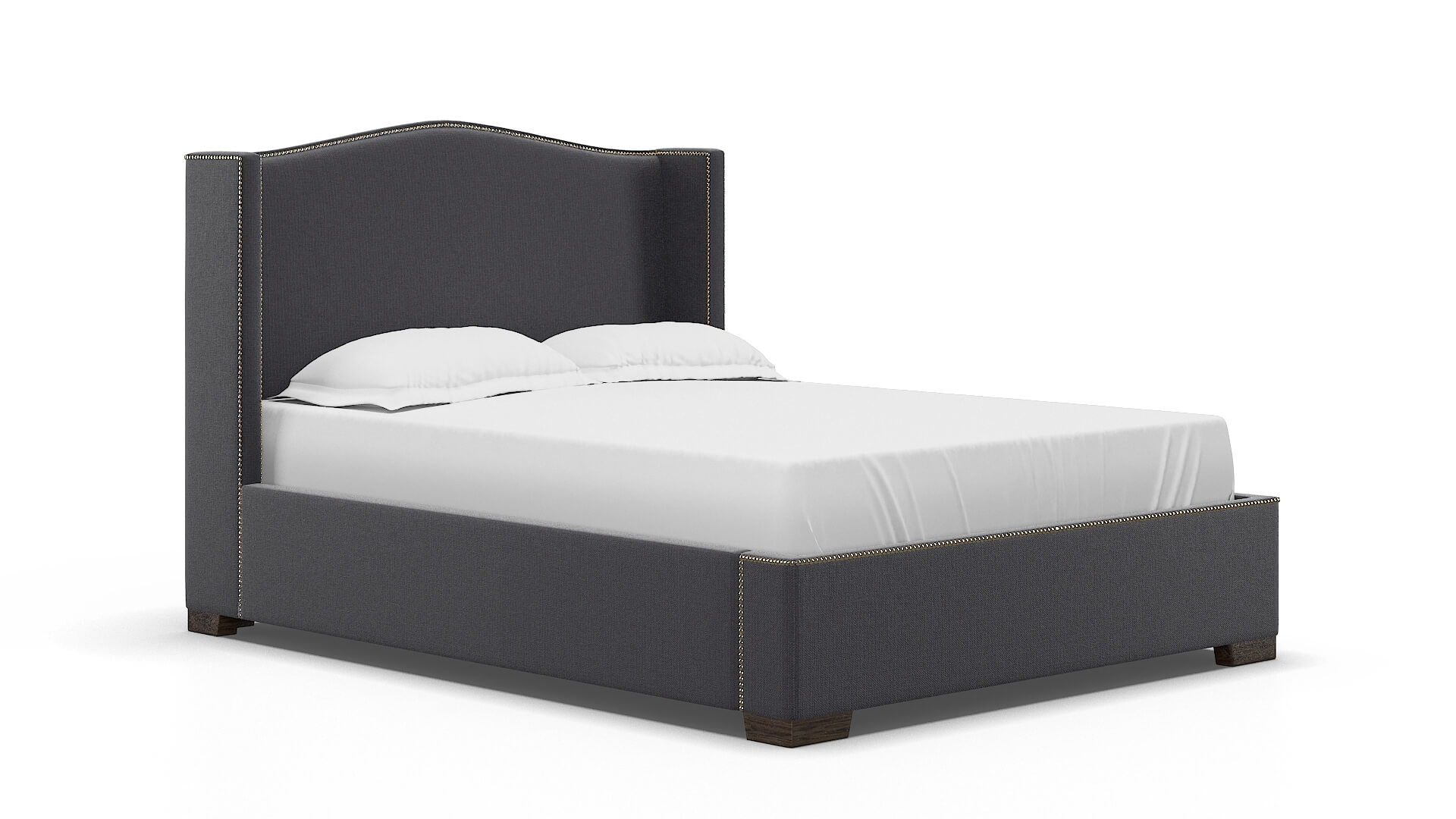 Maya Parker Charcoal Bed espresso legs 2