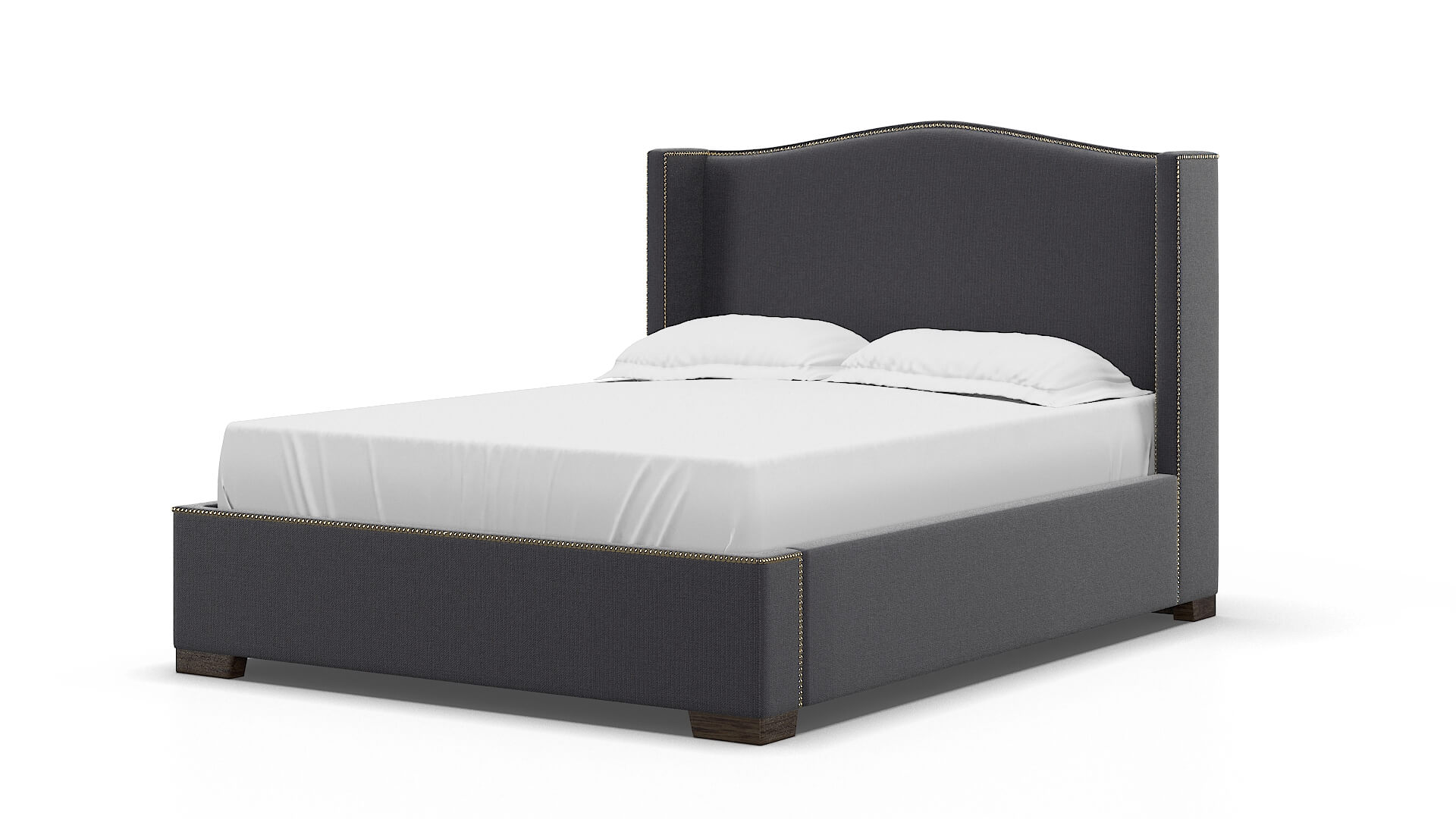 Maya Parker Charcoal Bed espresso legs 5
