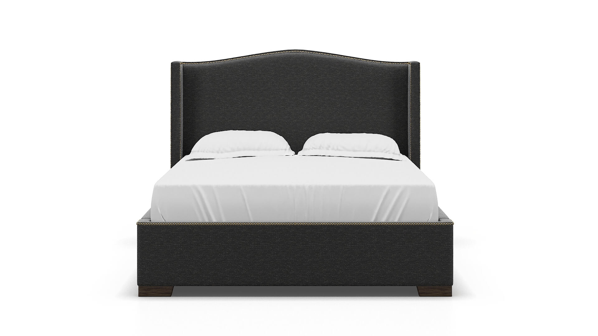 Maya Phoenix Charcoal Bed espresso legs 1