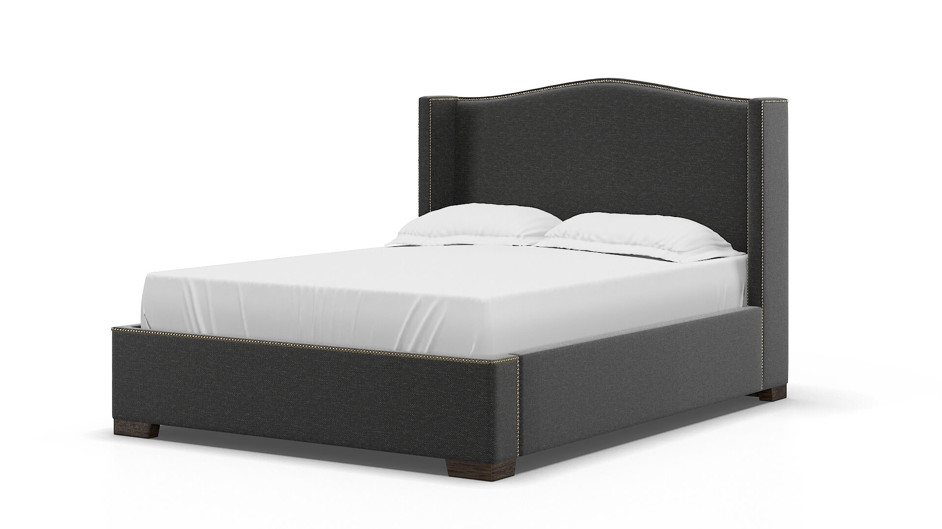 Maya Phoenix Charcoal Bed espresso legs 5