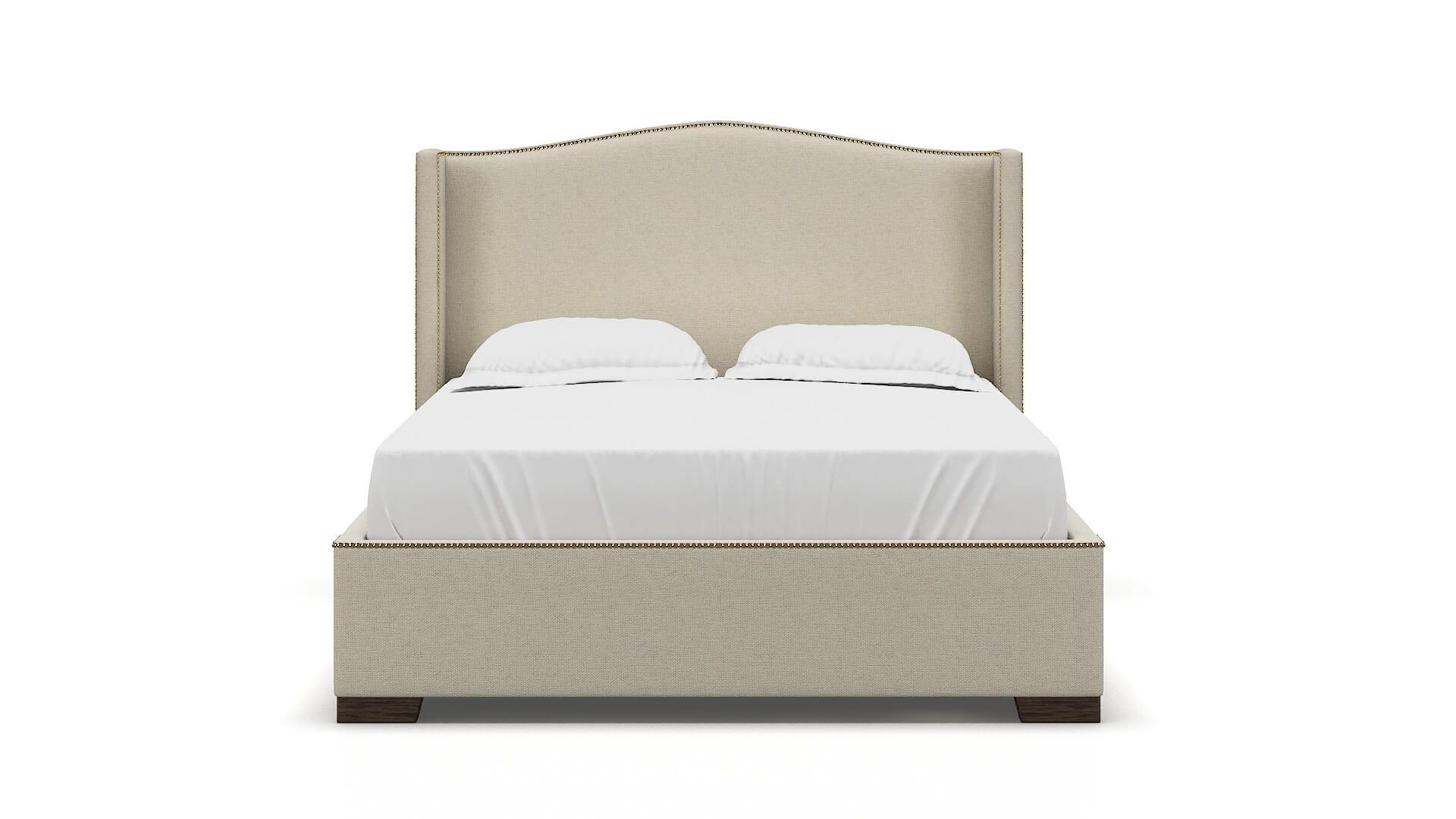 Maya Phoenix Ivory Bed espresso legs 1