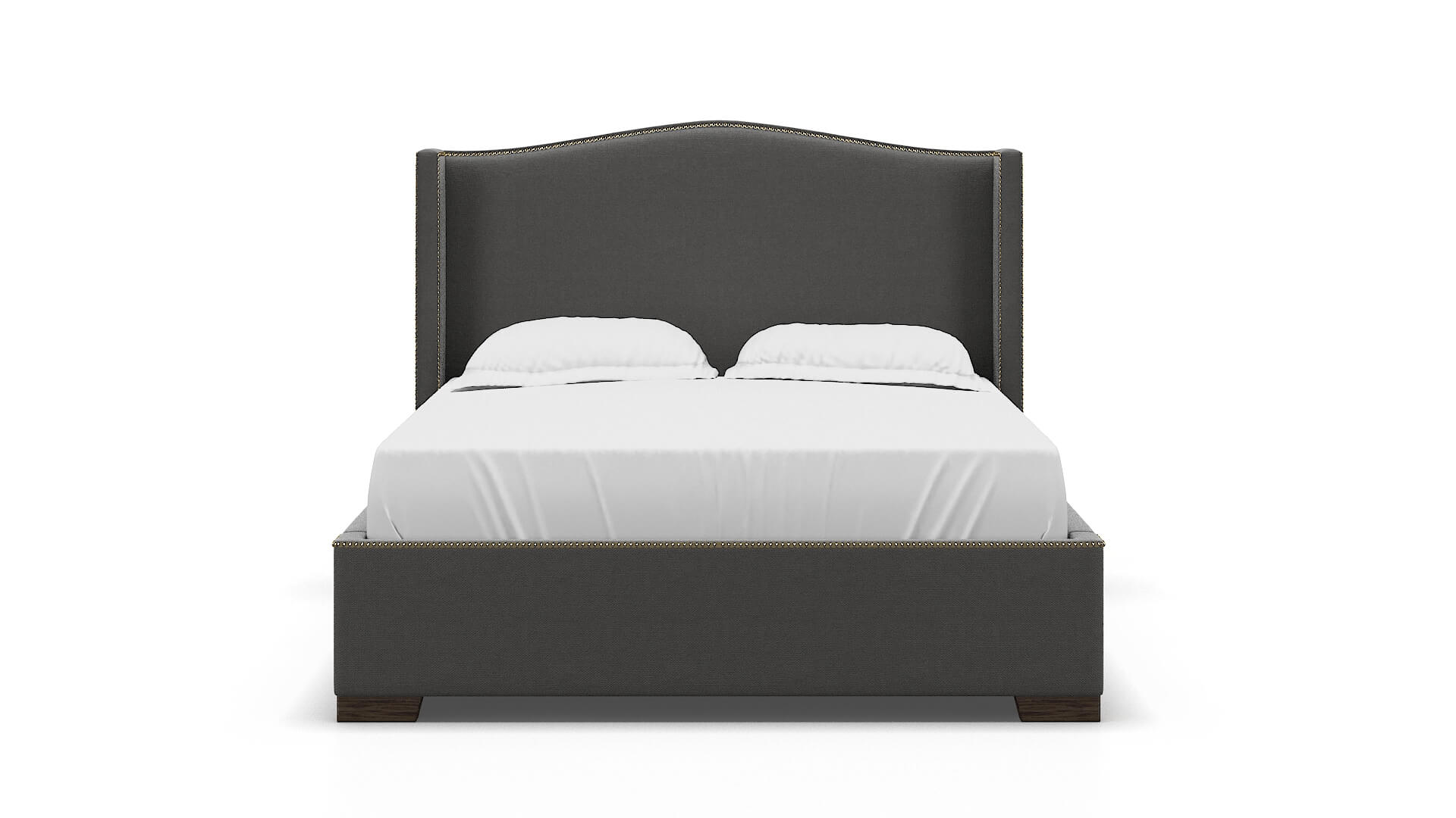 Maya Rocket Charcoal Bed espresso legs 1