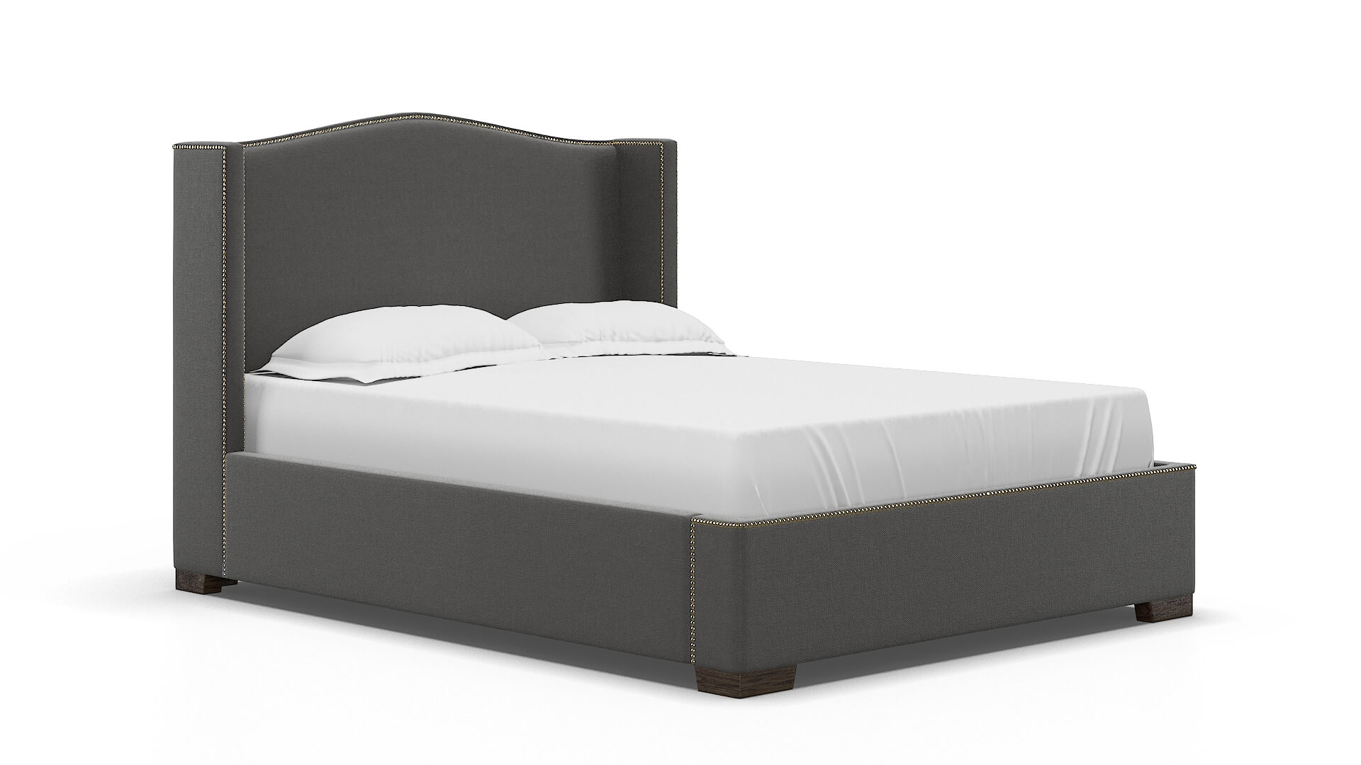 Maya Rocket Charcoal Bed espresso legs 2