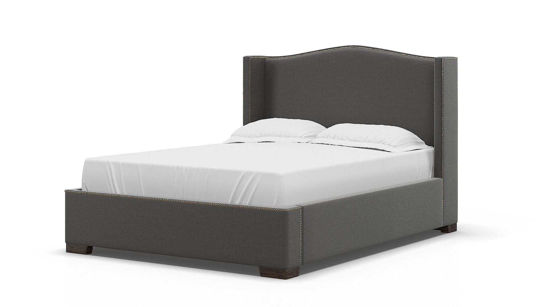 Maya Rocket Charcoal Bed espresso legs 5