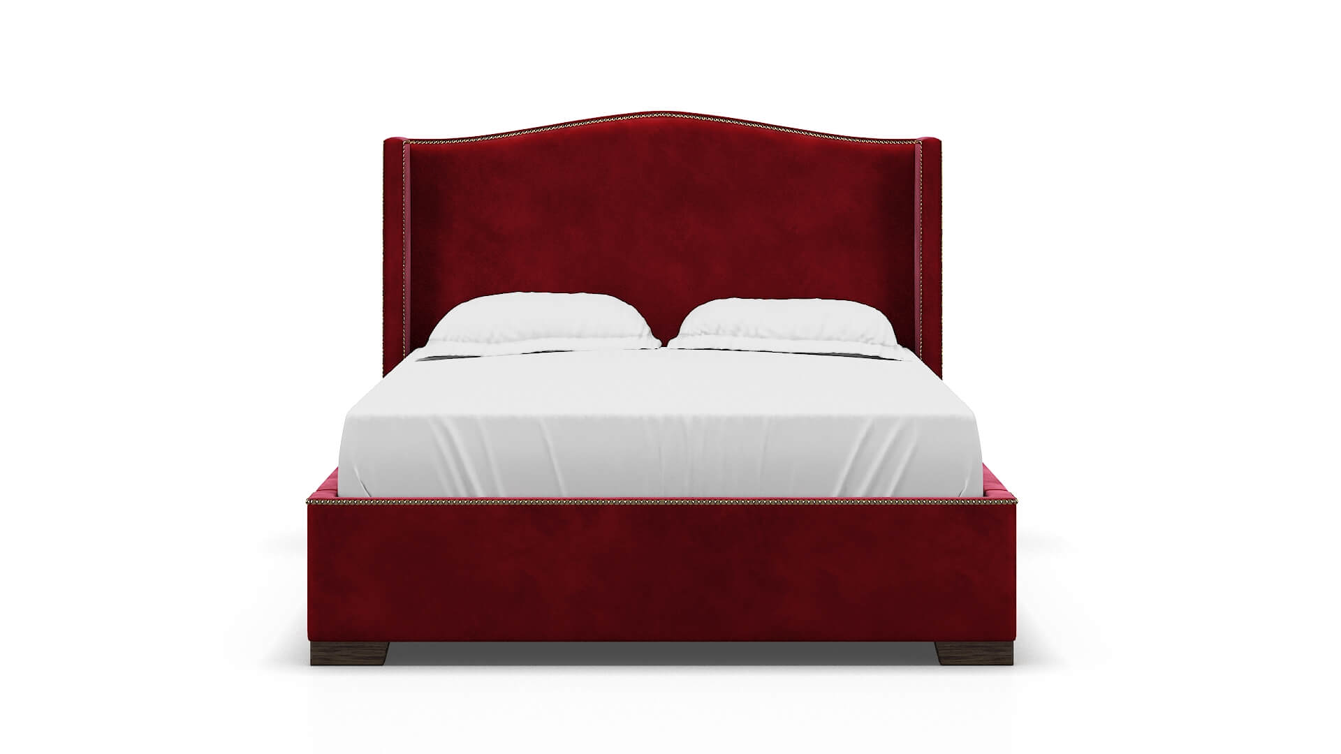 Maya Royale Ruby Bed espresso legs 1