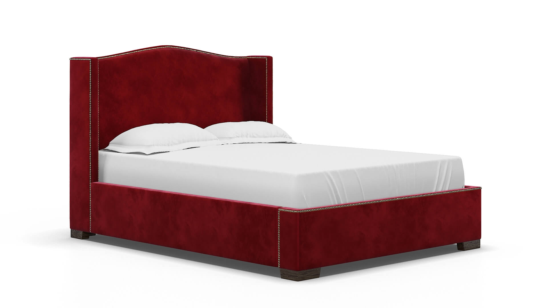 Maya Royale Ruby Bed espresso legs 2