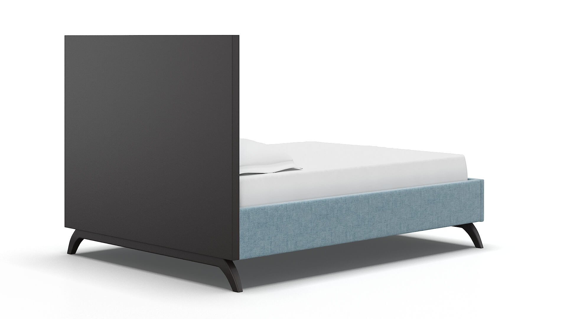 Meliano Atlas Turquoise Bed espresso legs 4