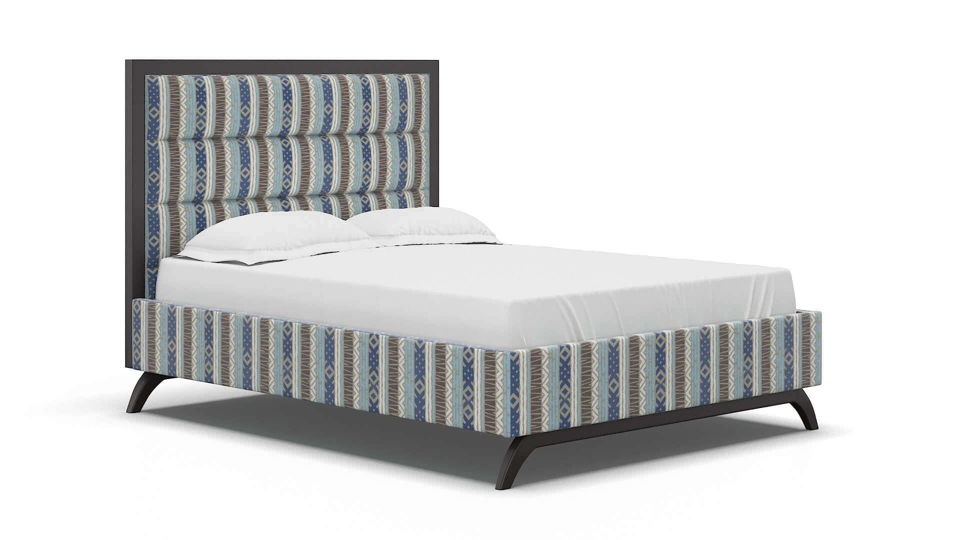Meliano Bodhi Indigo Bed espresso legs 2