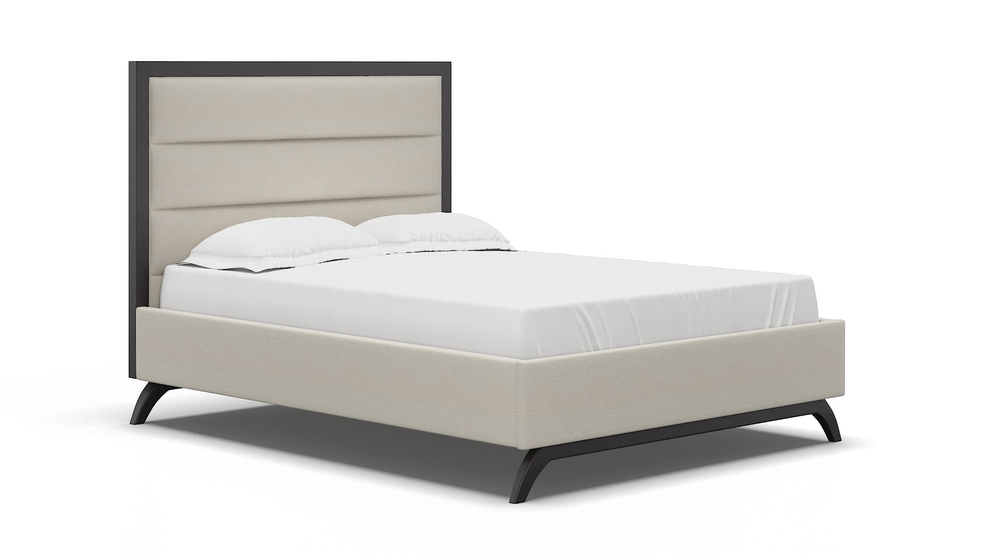 Meliano Bungalow Ivory Bed espresso legs 2