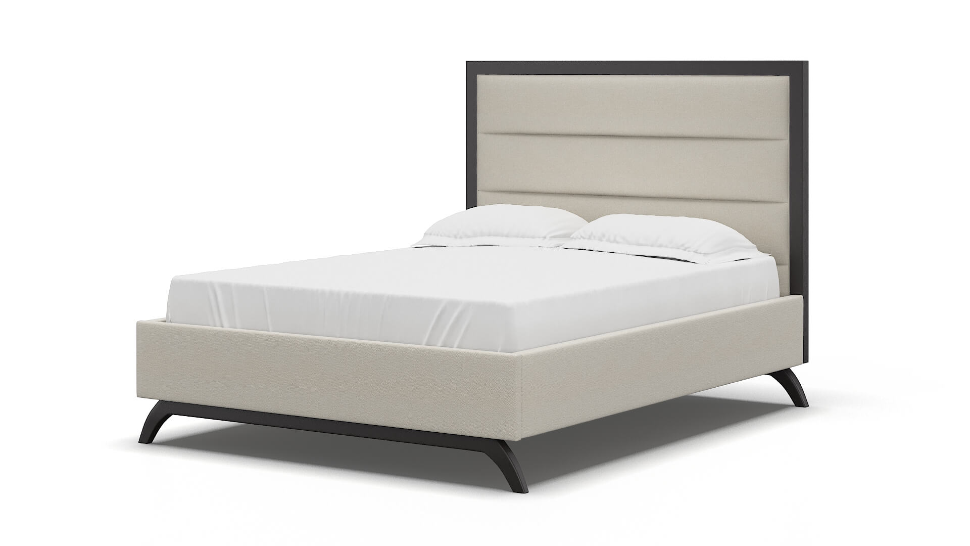 Meliano Bungalow Ivory Bed espresso legs 5