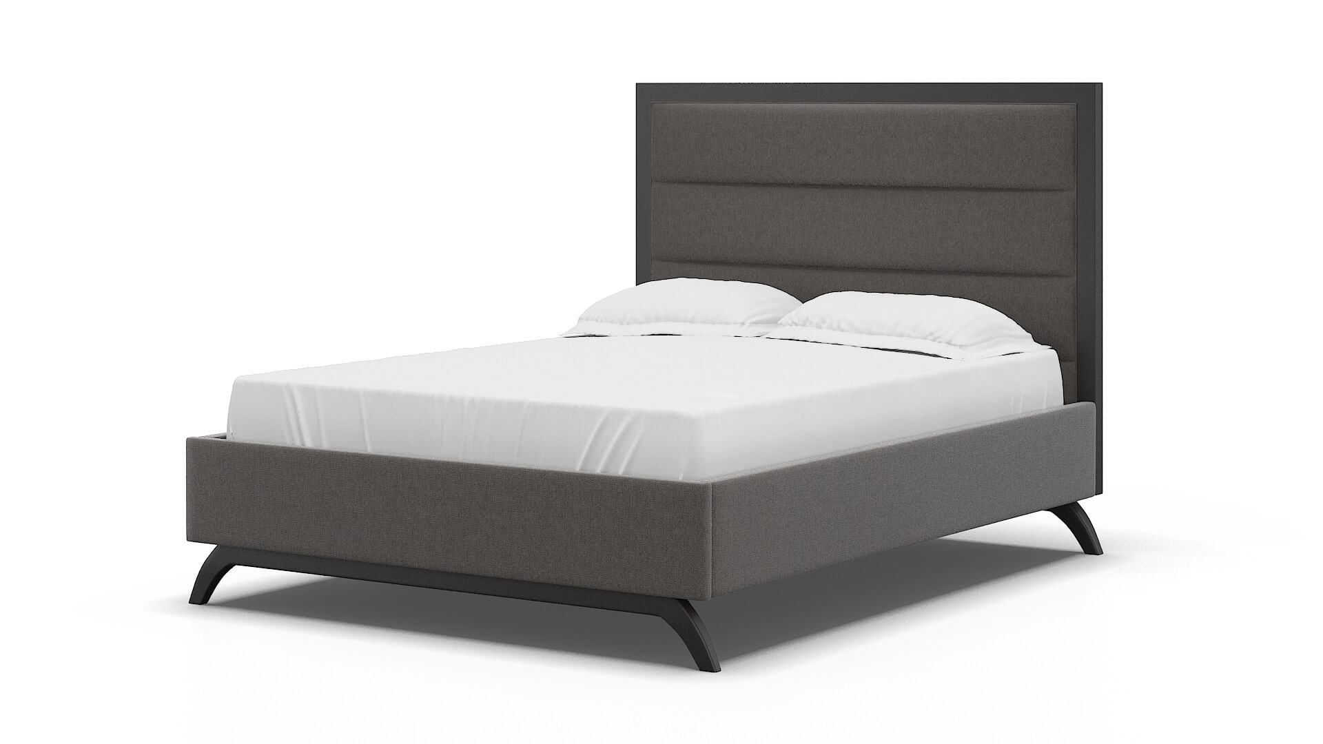 Meliano Cosmo Charcoal Bed espresso legs 5