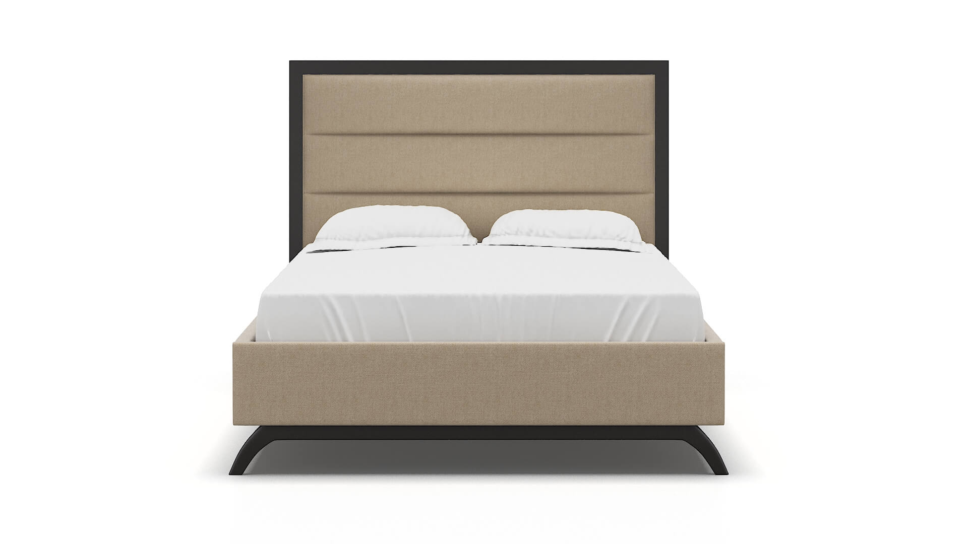 Meliano Cosmo Fawn Bed espresso legs 1