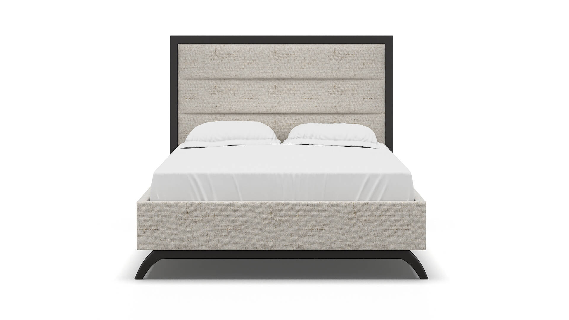 Meliano Derby Taupe Bed espresso legs 1